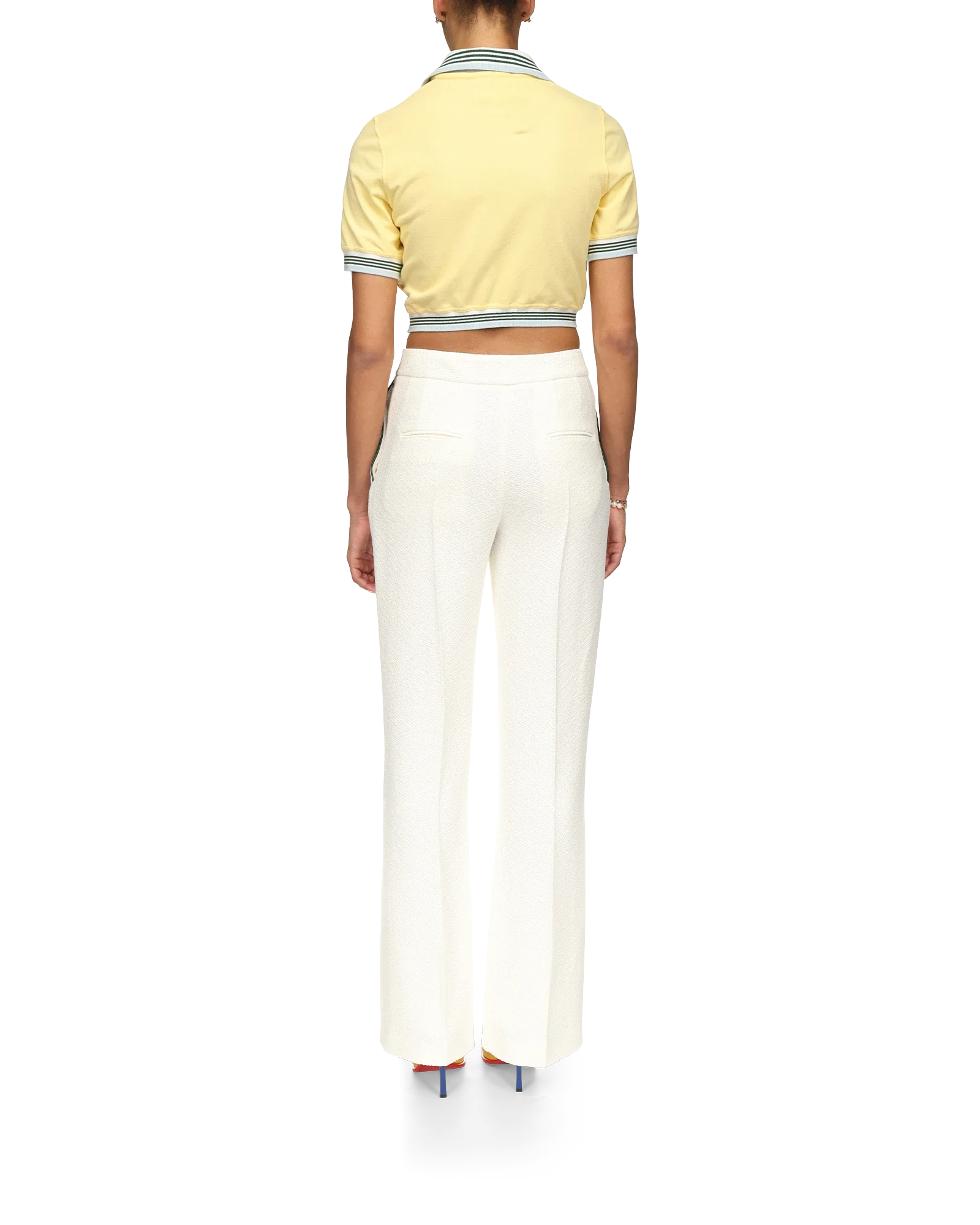 Cropped Pique Polo