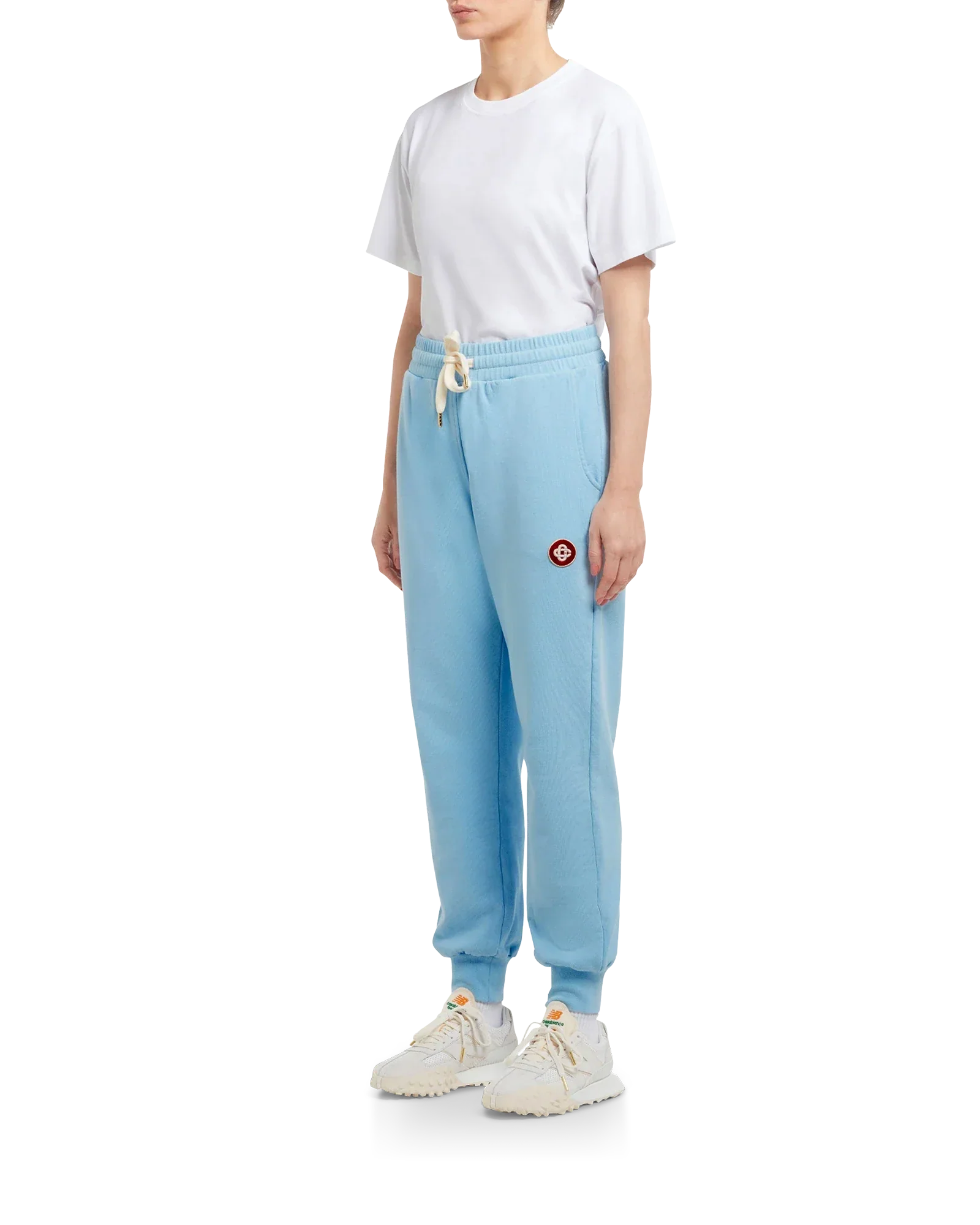 Blue Logo Patch Sweatpants