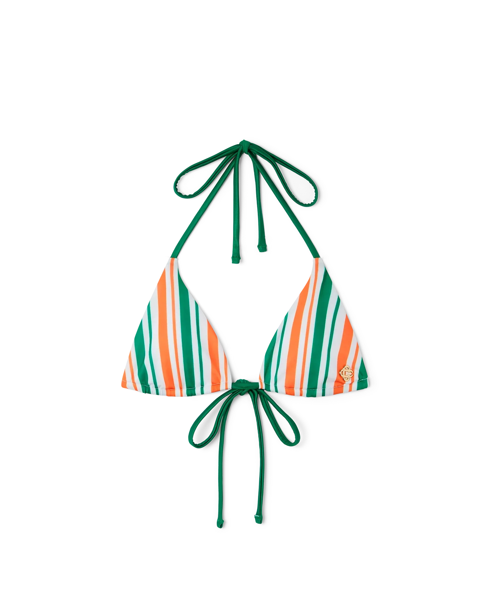 Striped String Bikini Top