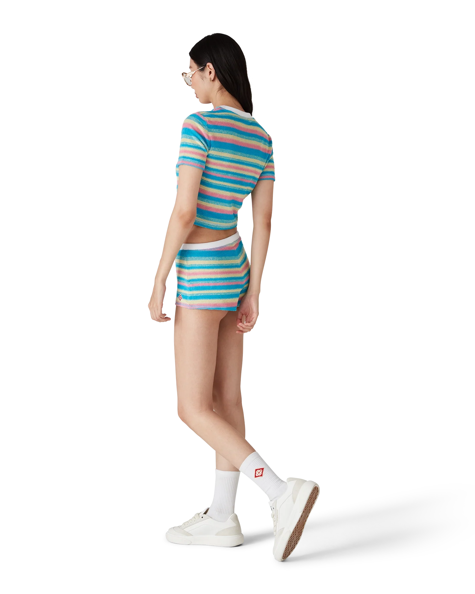 Stripe Towelling Top