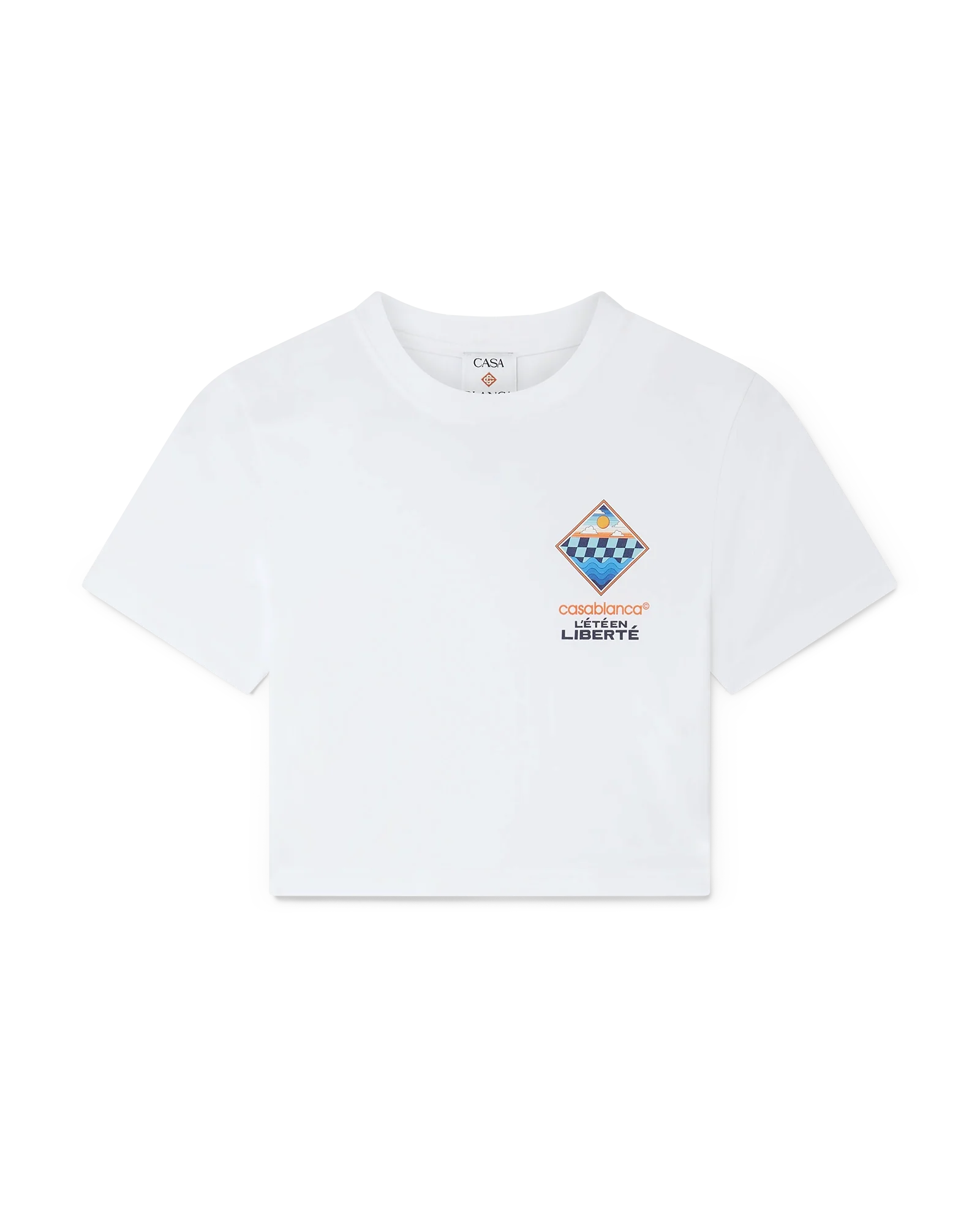 The L'Été En Liberté Short Sleeve Cropped T-Shirt