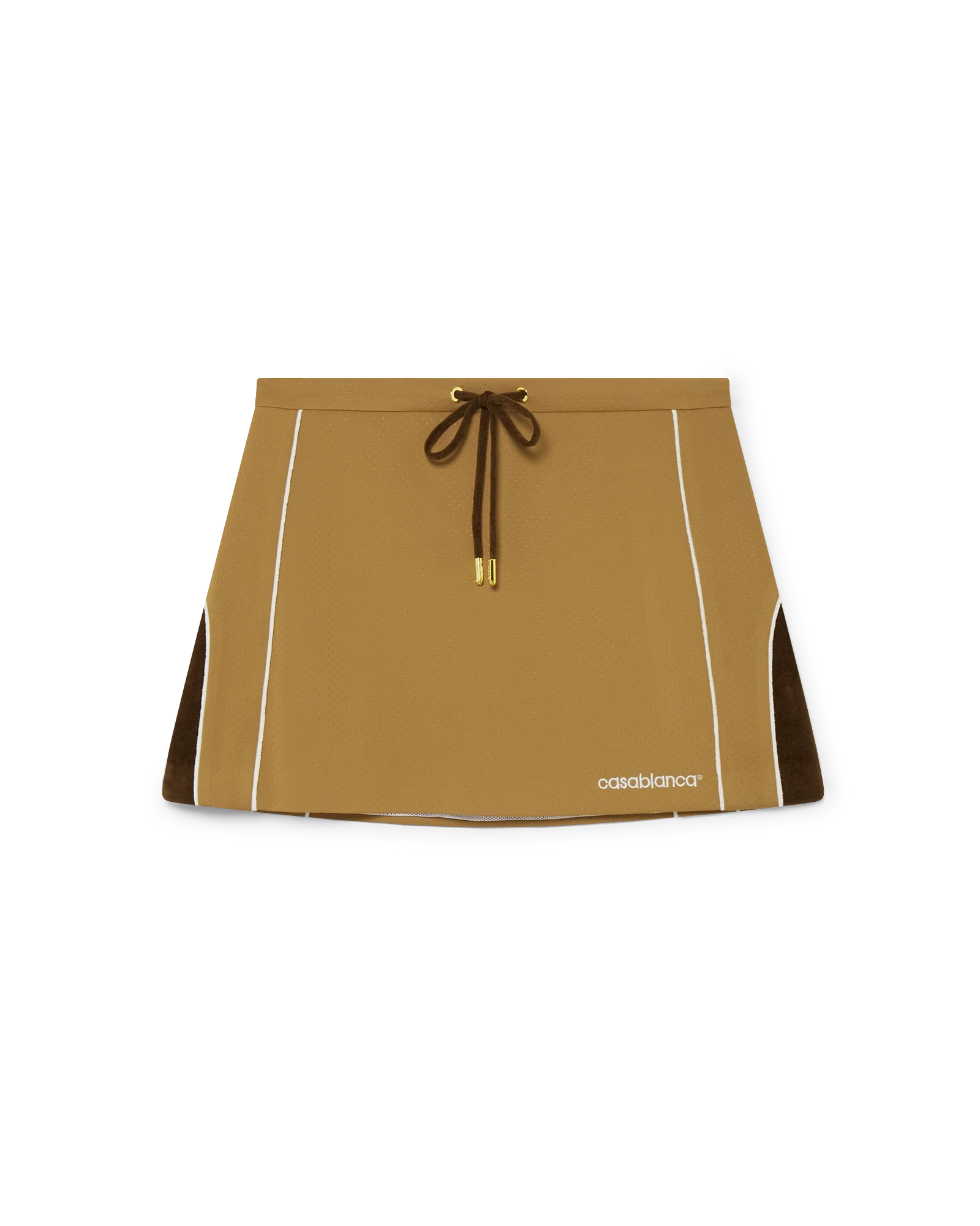 Chenille Panelled Mini Skirt