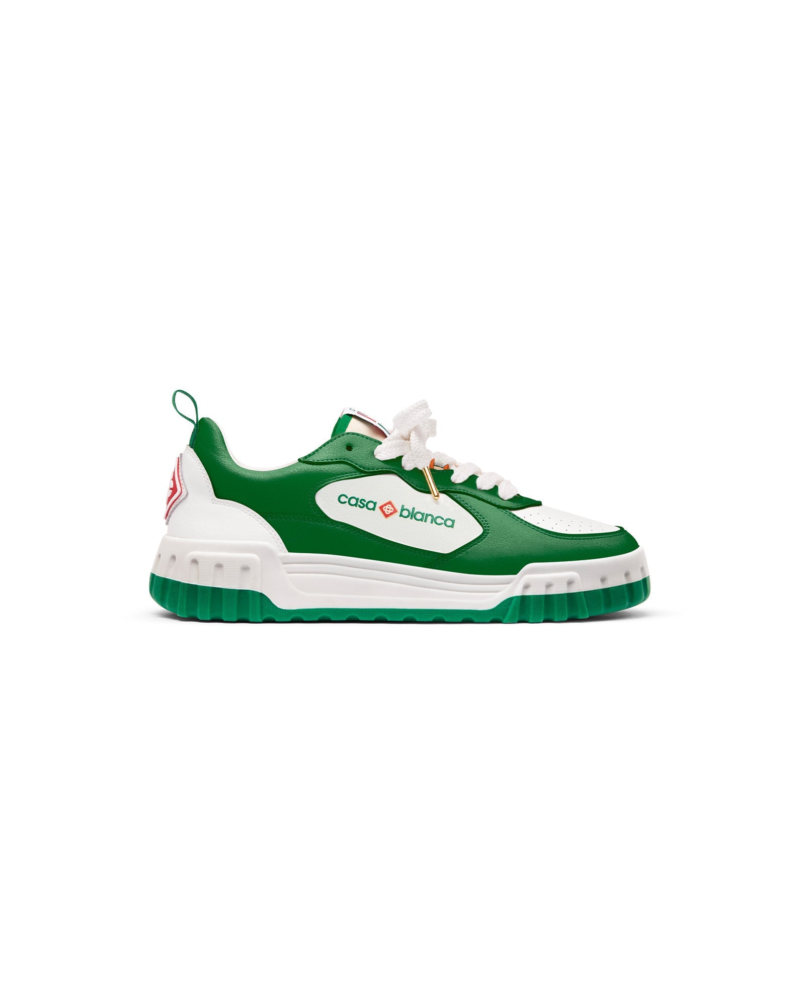 Men's Court Green & White Sneakers