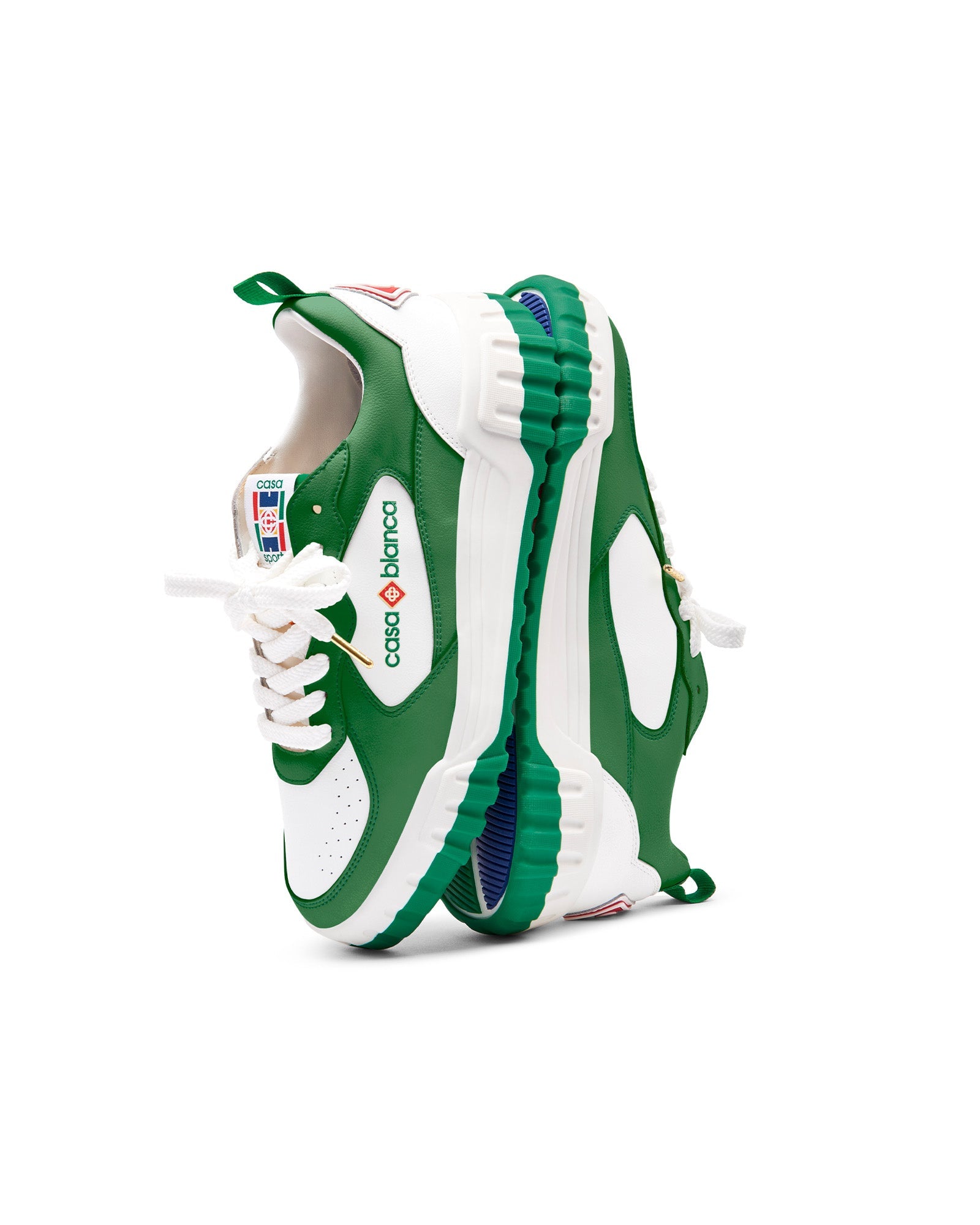 Men's Court Green & White Sneakers