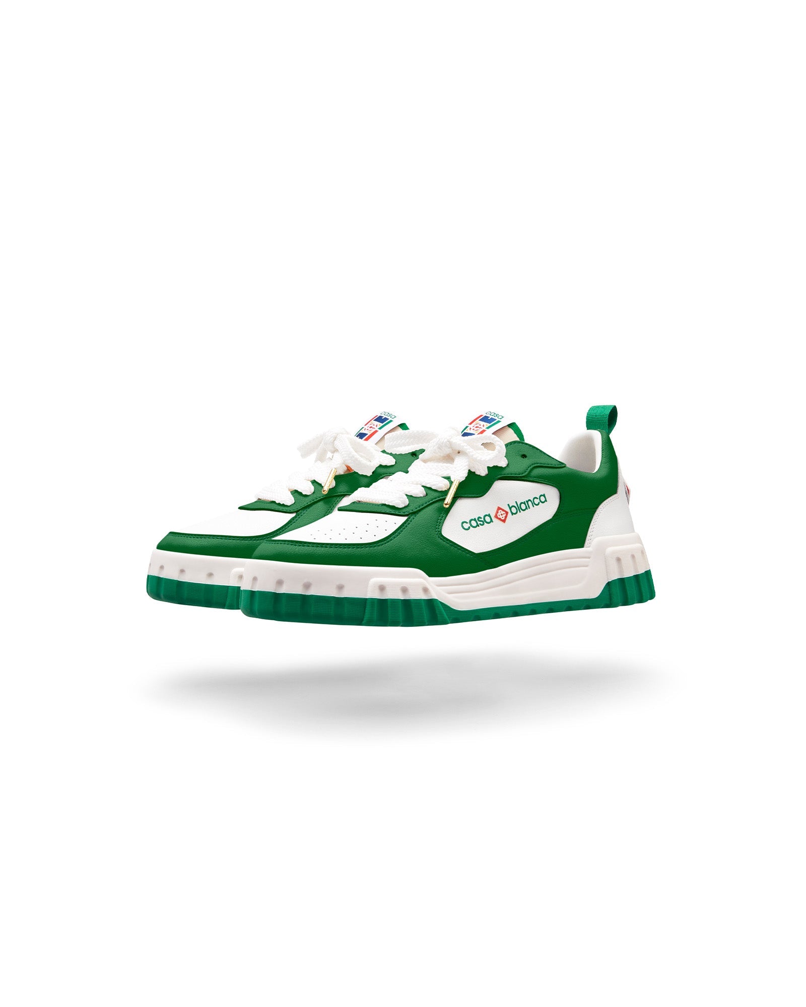 Men's Court Green & White Sneakers