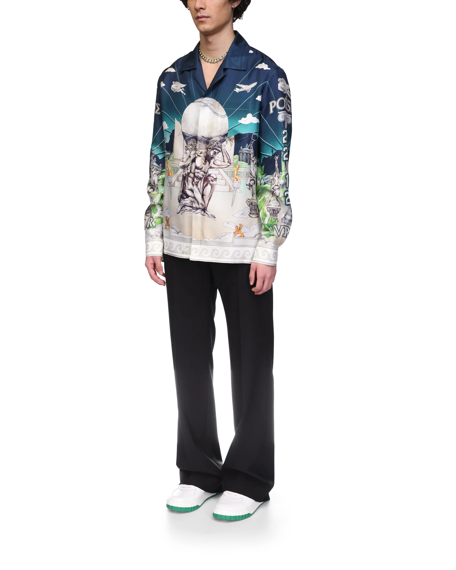 Le Temple Du Sport Long Sleeve Silk Shirt