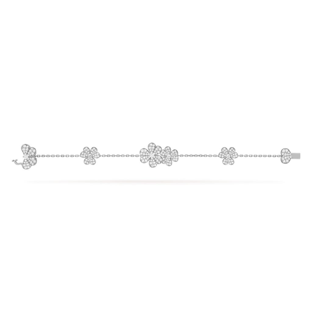 AV Fleur de lumière pendant bracelet, 5 flowers