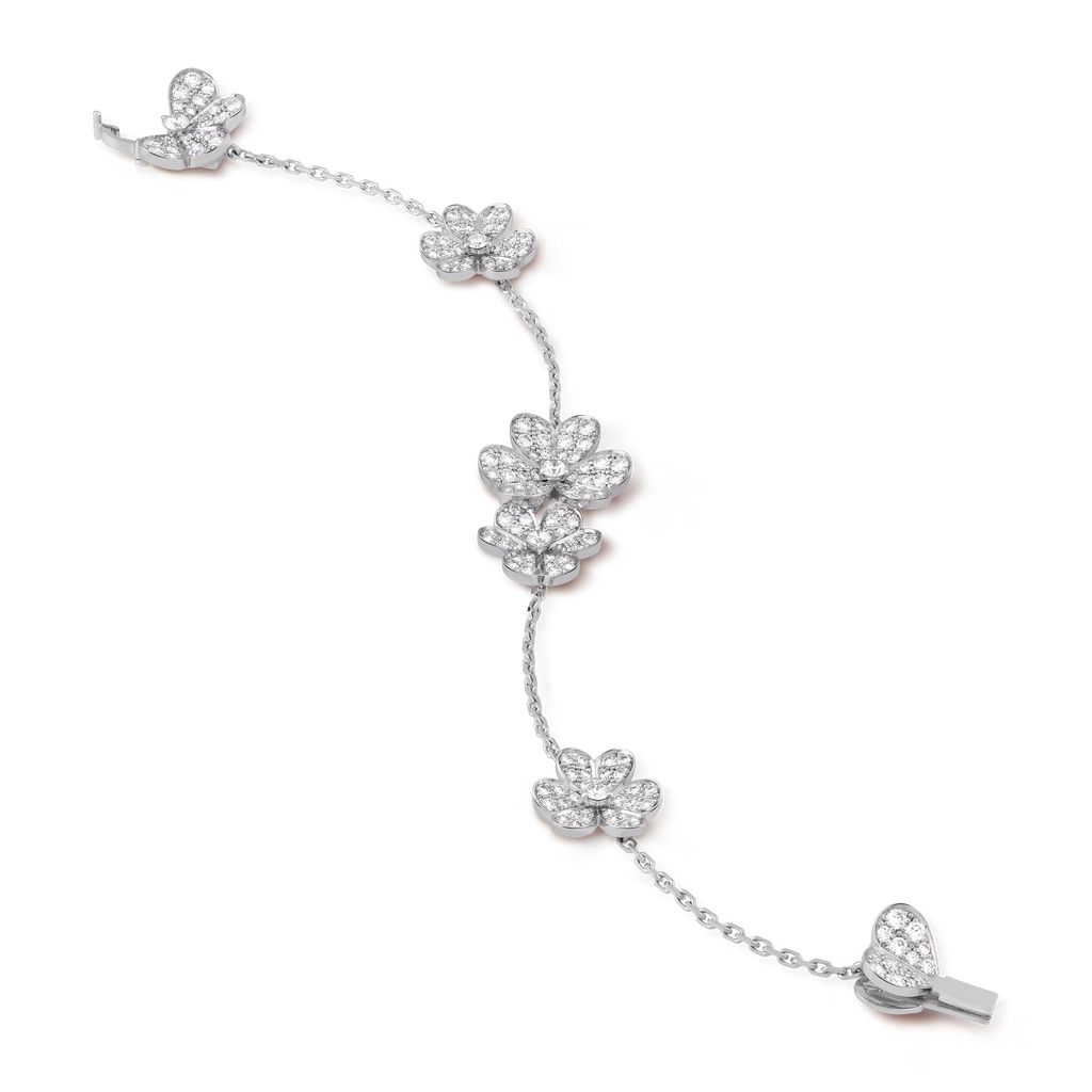 AV Fleur de lumière pendant bracelet, 5 flowers