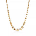 AV Pulse Necklace - Graduated Link (Yellow Gold)
