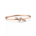 AV Lucent Bracelet - Diamond Wire Bangle (Rose Gold)