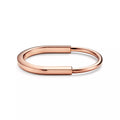 AV Lock Bracelet - Bangle in Rose Gold