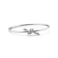 AV Lucent Bracelet - Diamond Wire Bangle (White Gold)