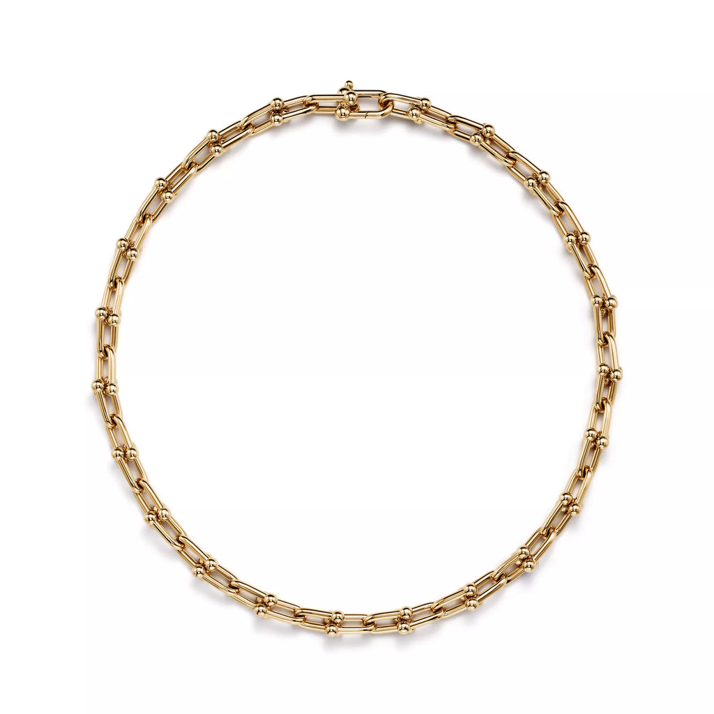 AV Pulse Necklace - Medium Link (Yellow Gold)