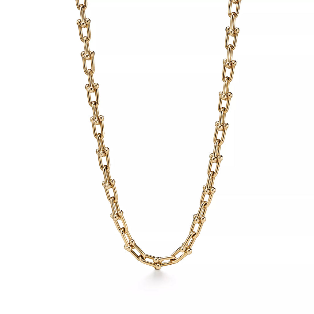 AV Pulse Necklace - Medium Link (Yellow Gold)