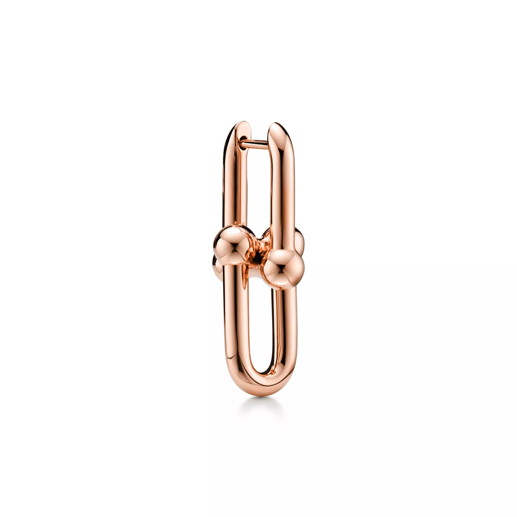 AV Pulse Earrings - Medium Link (Rose Gold)