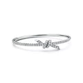 AV Lucent Bracelet - Bangle with Diamonds (White Gold)