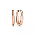 AV Lock Earrings - Rose Gold, Small
