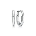 AV Lock Earrings - White Gold, Small
