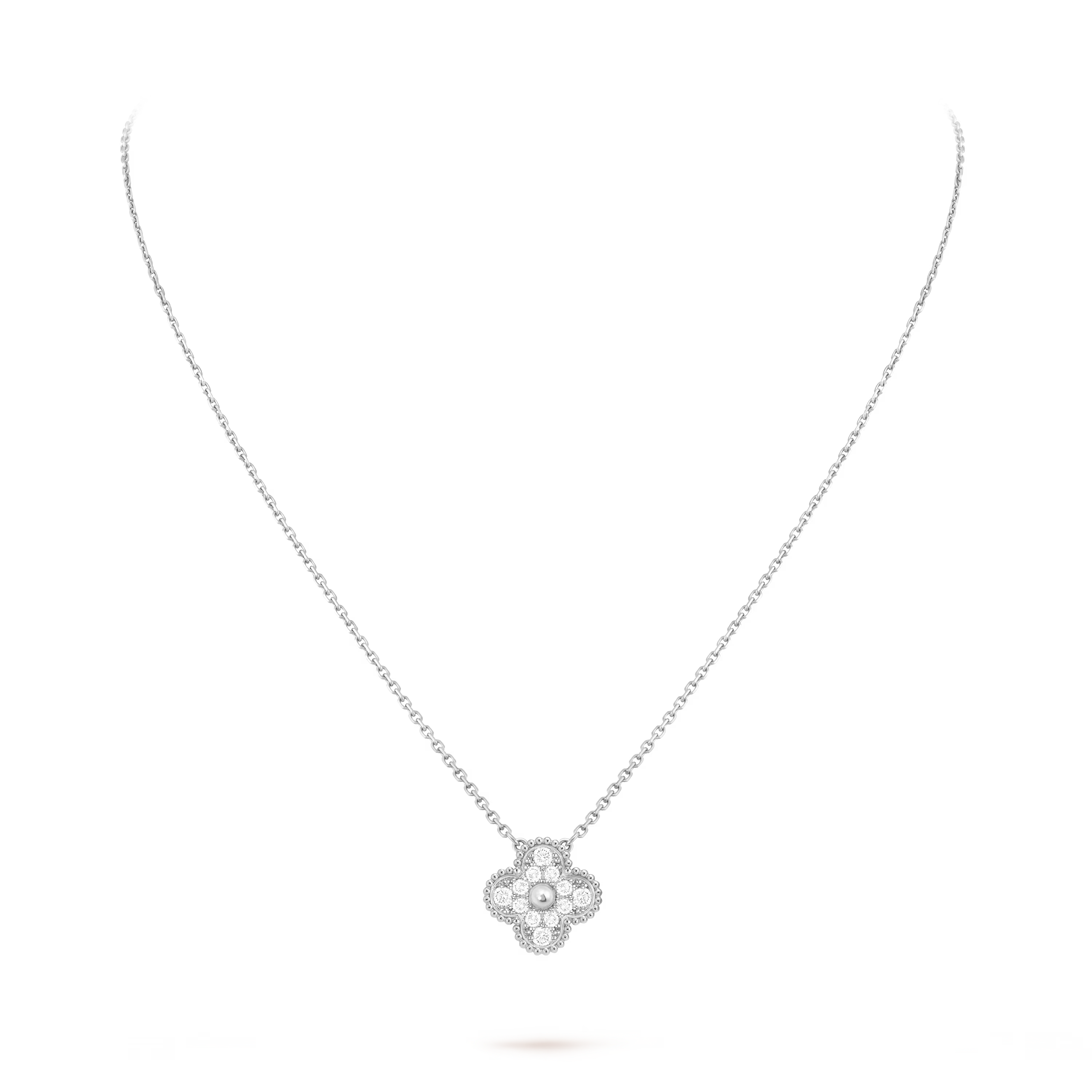 AV four leaf clover necklace