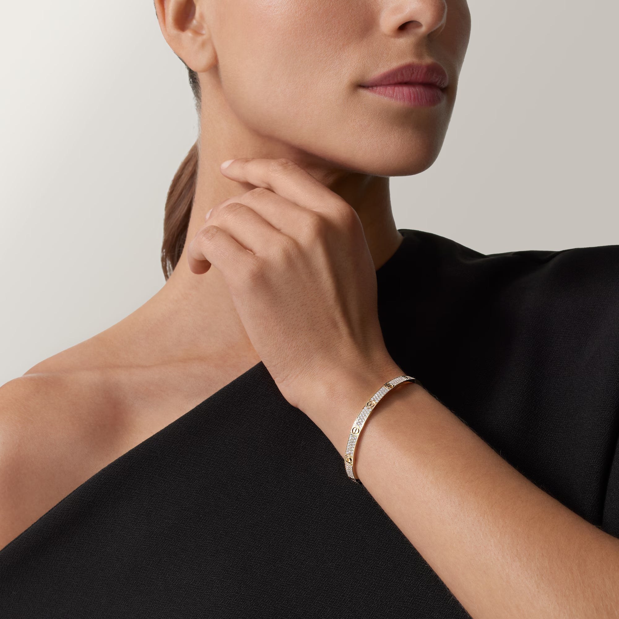 AV Amour bracelet, medium model, paved