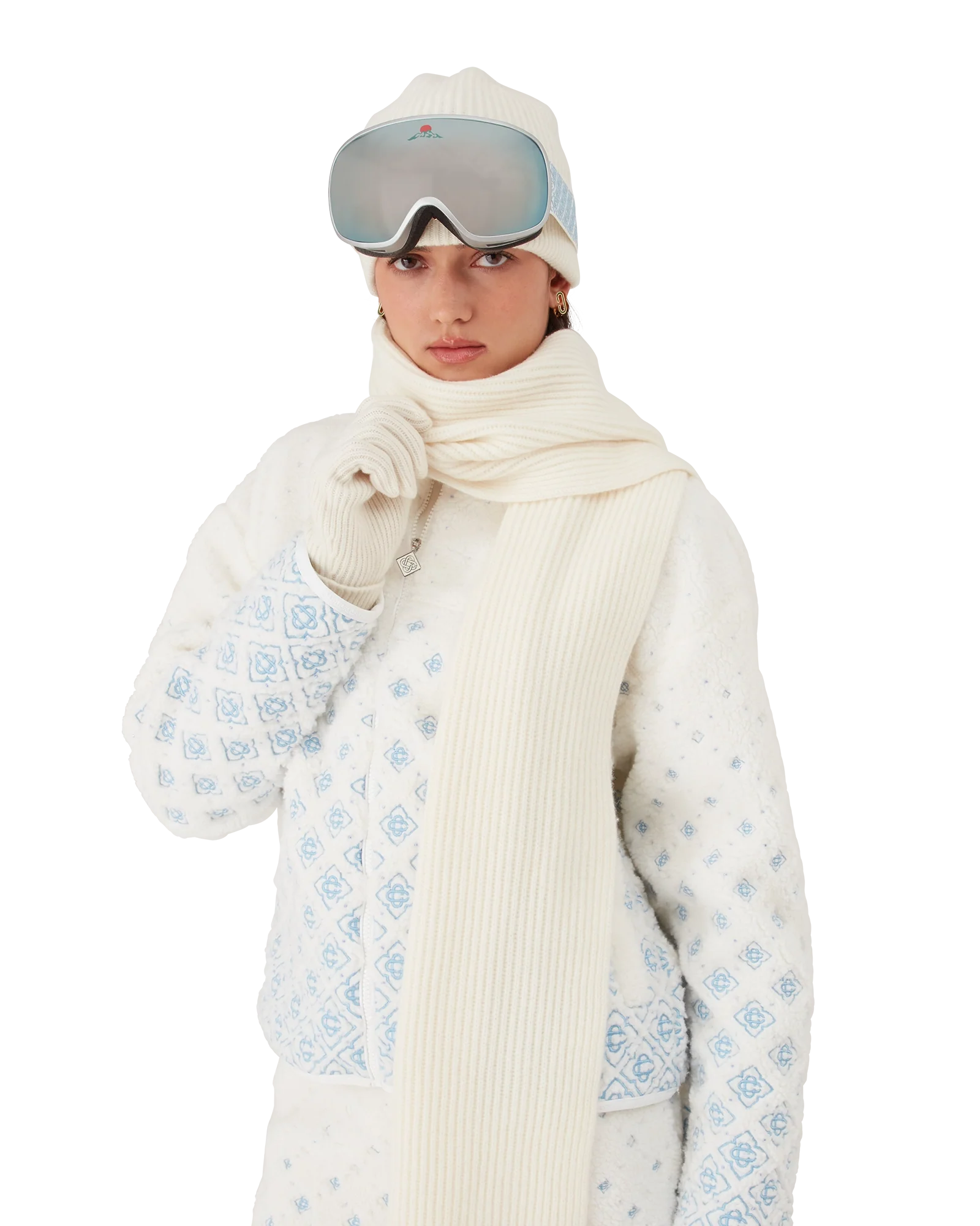 Wool Rib Ski Scarf
