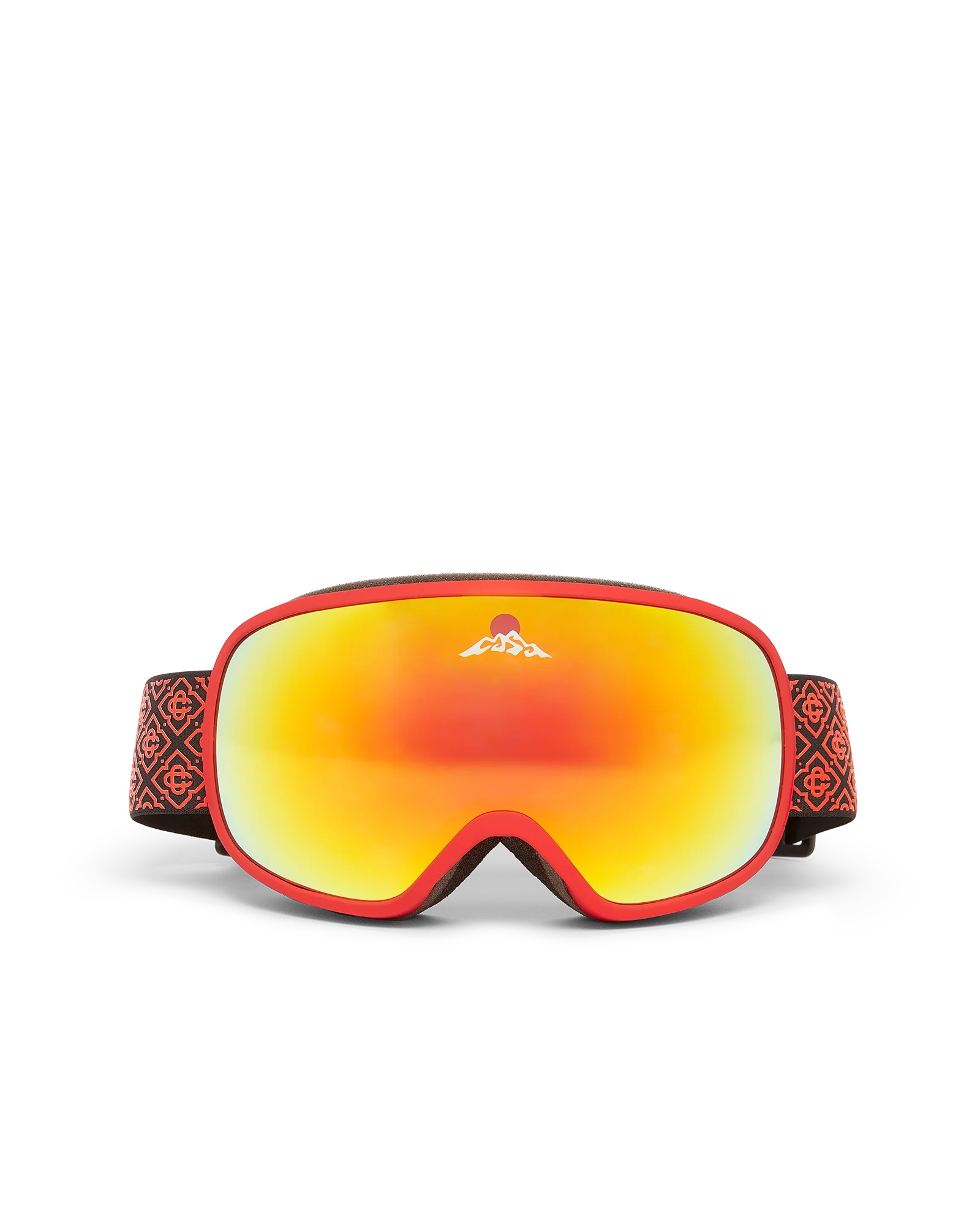 Red & Orange Gradient Ski Goggles