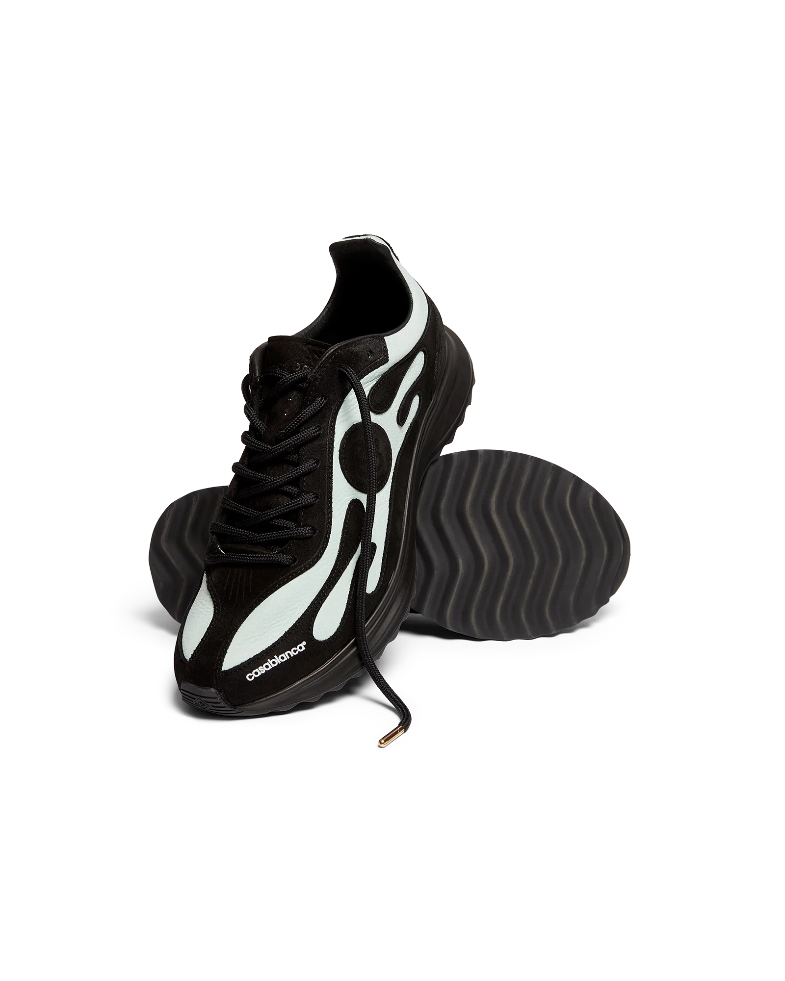 Women's Black & Mint Stade Sneaker