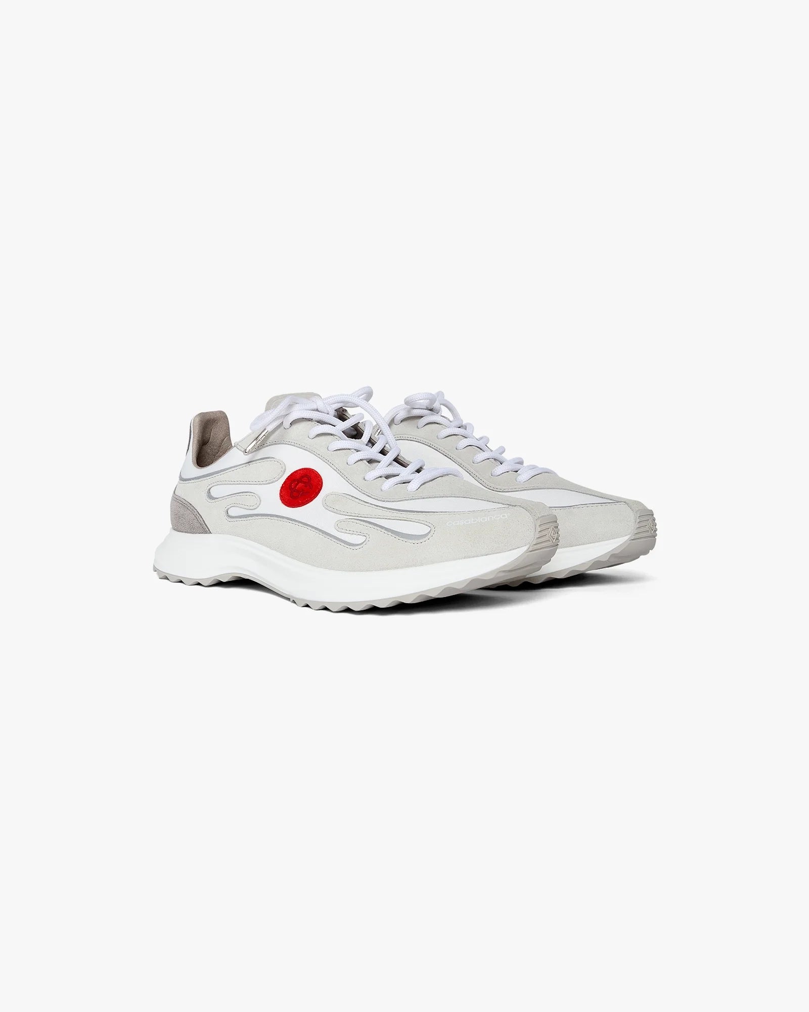 Women's Grey Leather Stade Sneakers