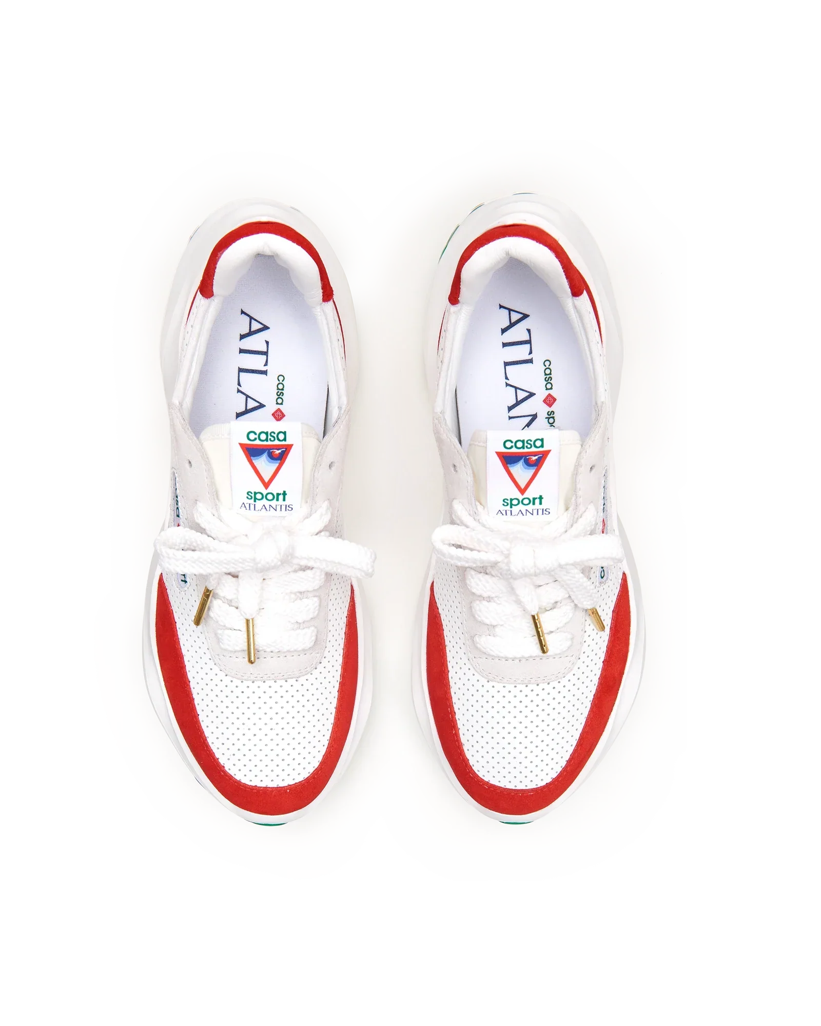 Men's Atlantis White & Red Sneaker