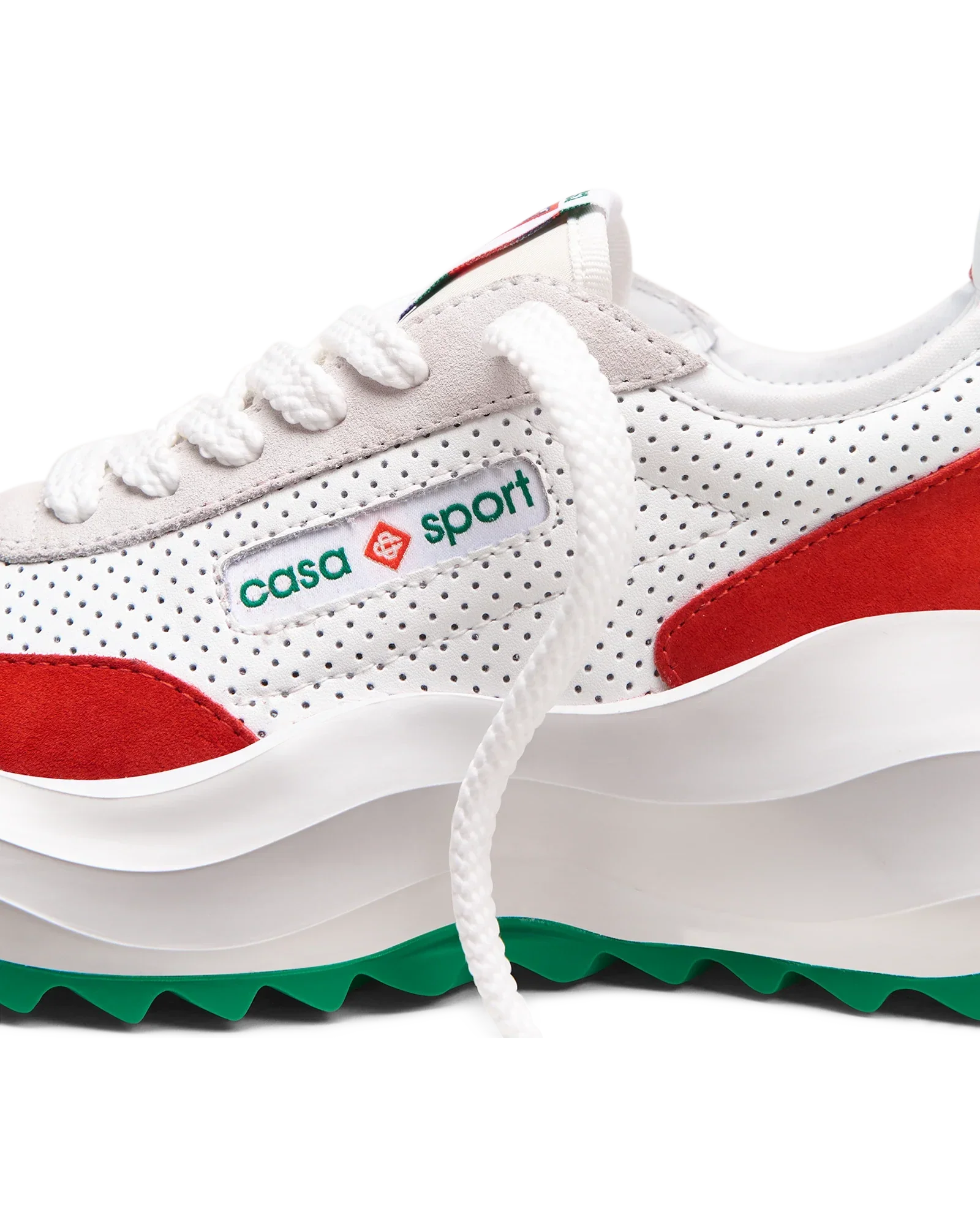 Men's Atlantis White & Red Sneaker