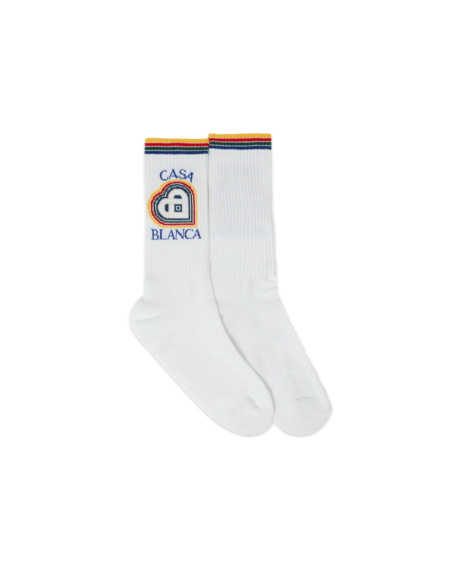 Rainbow Heart Sport Socks