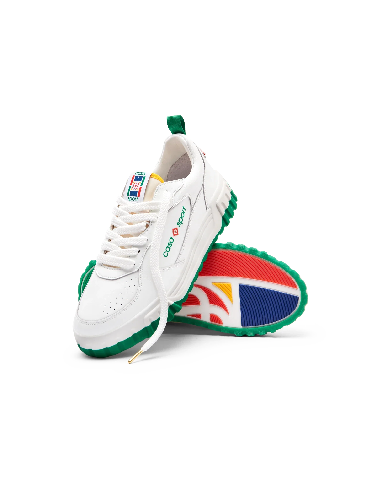 Men's Court White & Green Sneaker