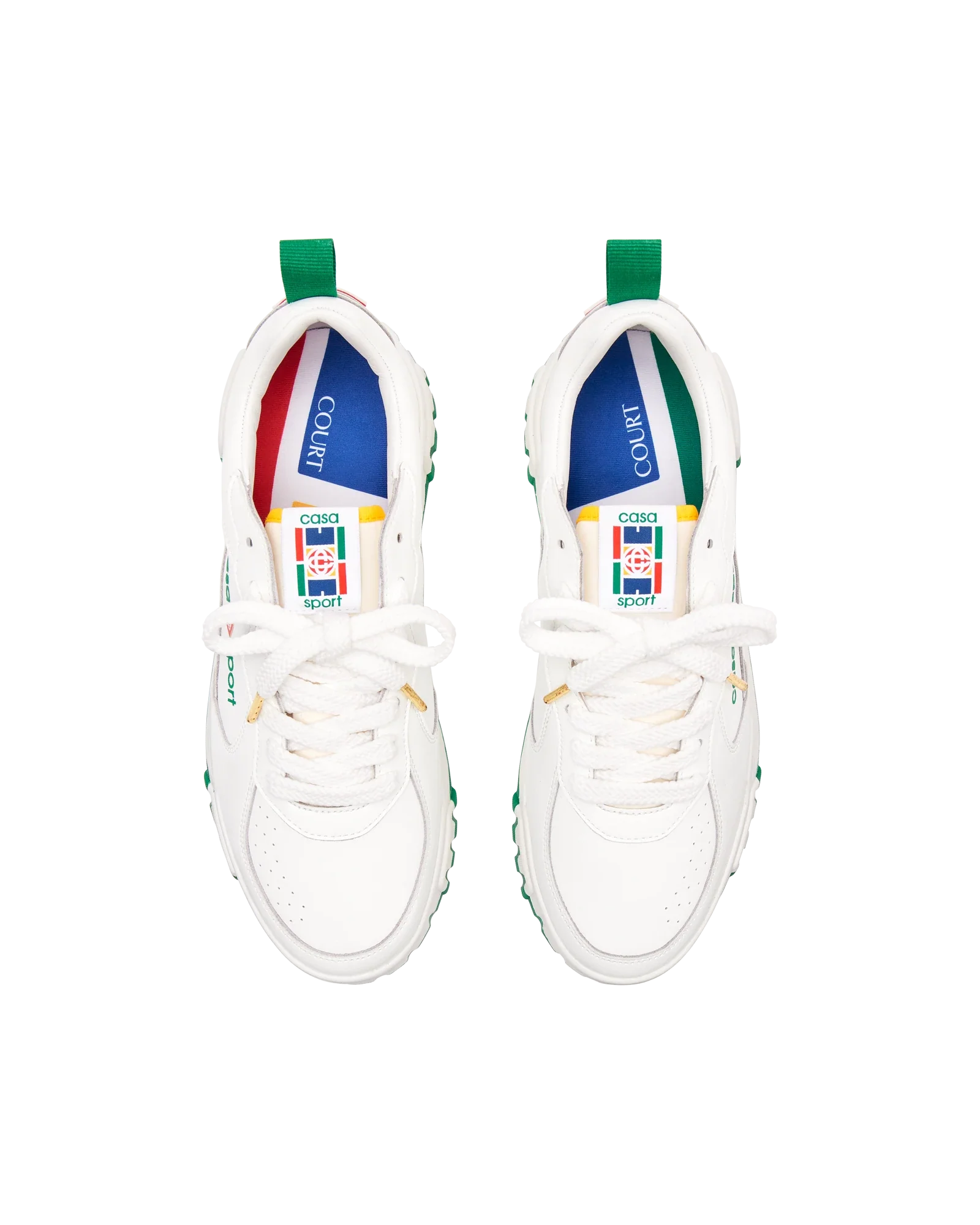 Men's Court White & Green Sneaker