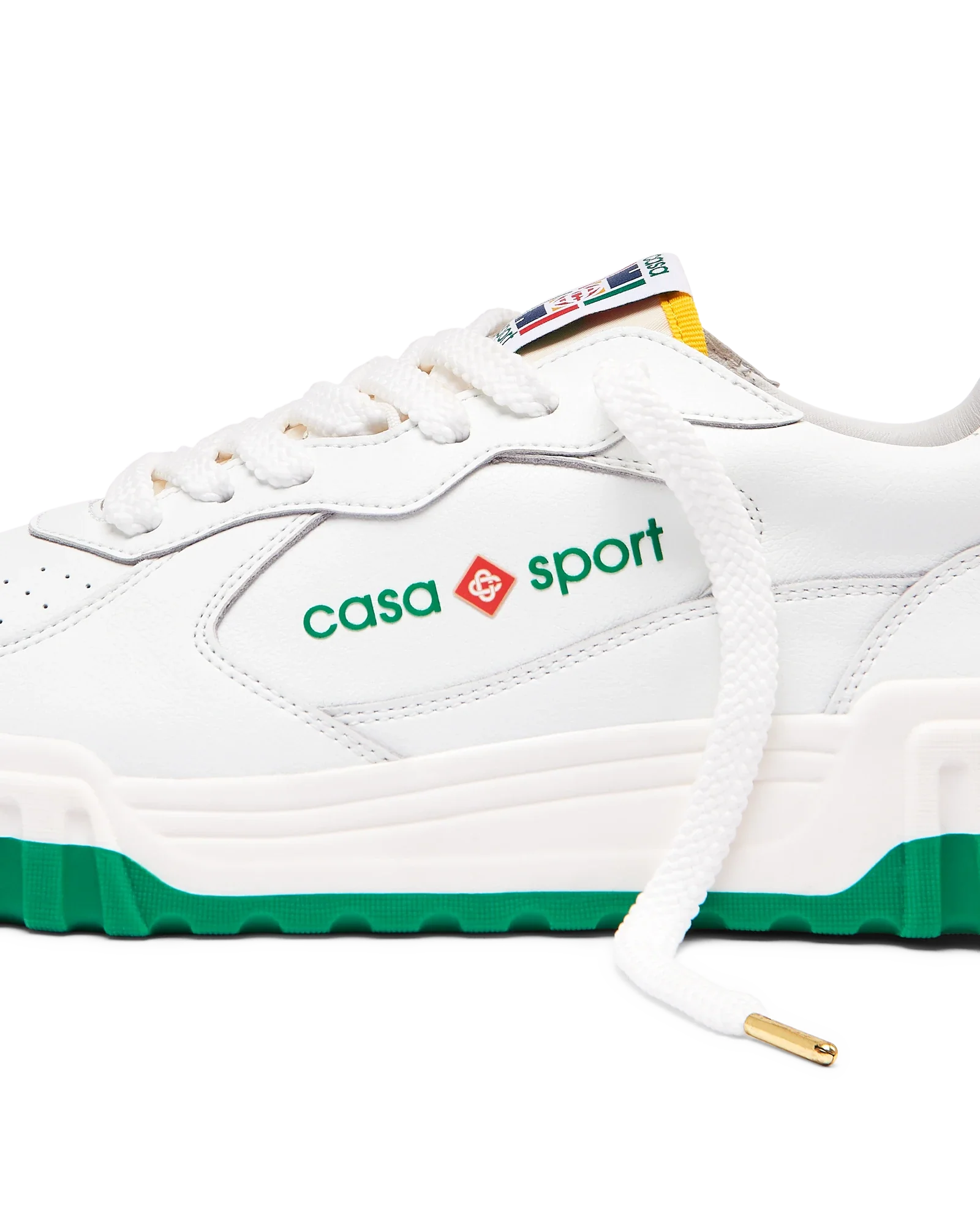 Men's Court White & Green Sneaker