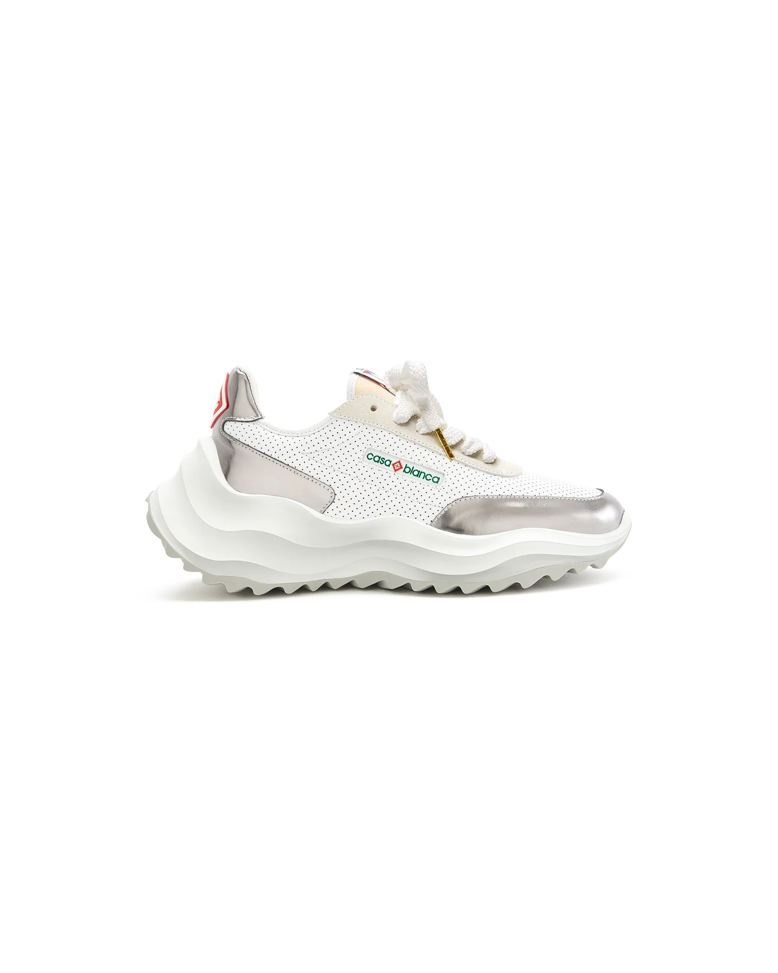 Women's Atlantis White & Chrome Sneaker