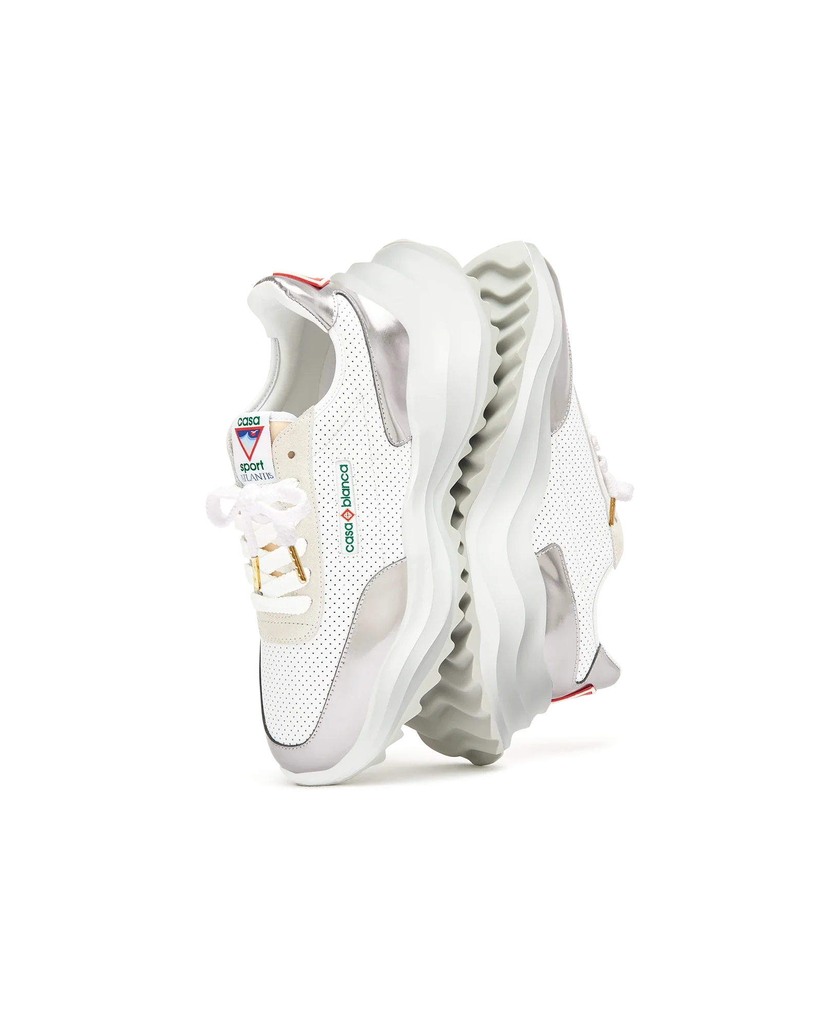Women's Atlantis White & Chrome Sneaker