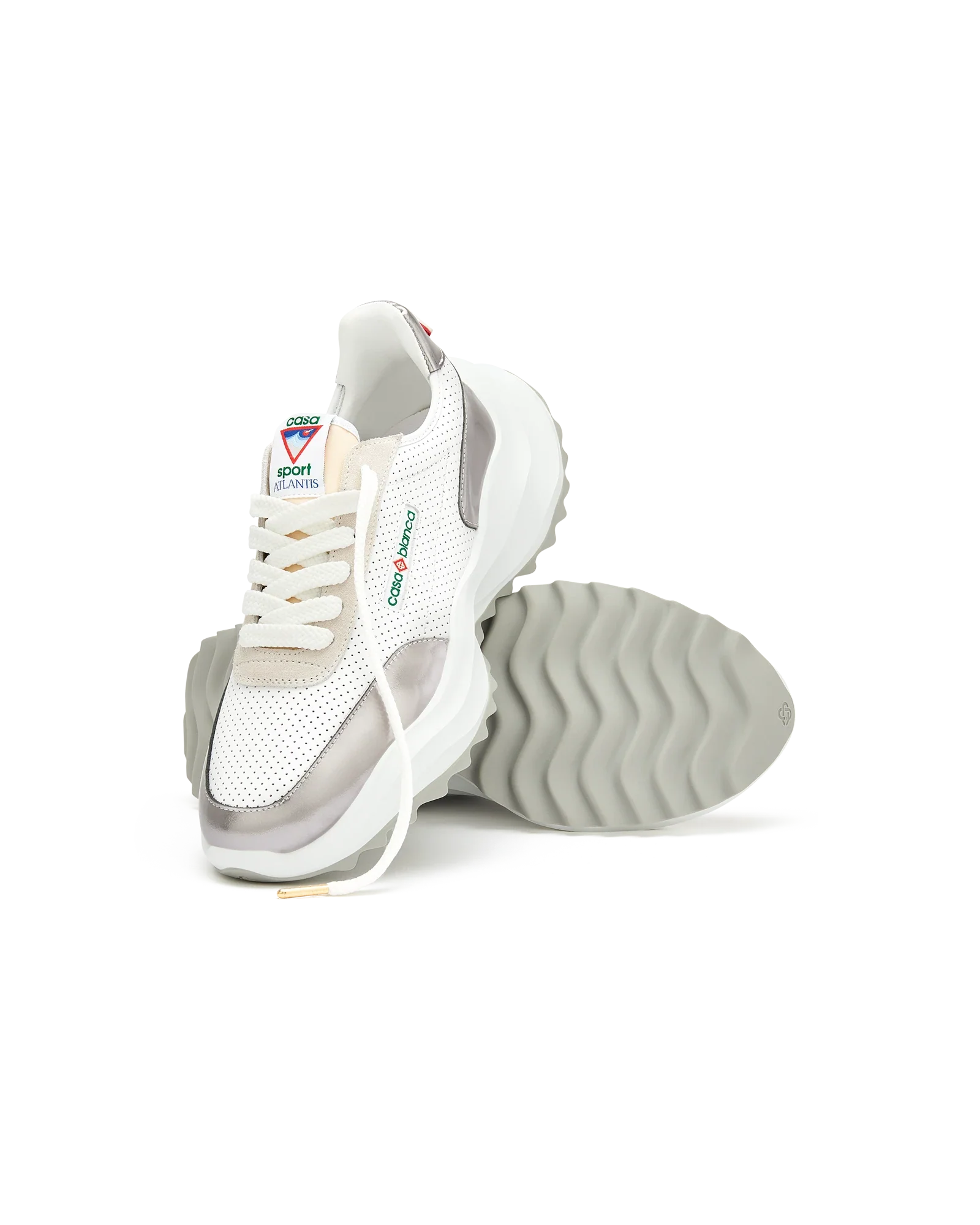 Women's Atlantis White & Chrome Sneaker