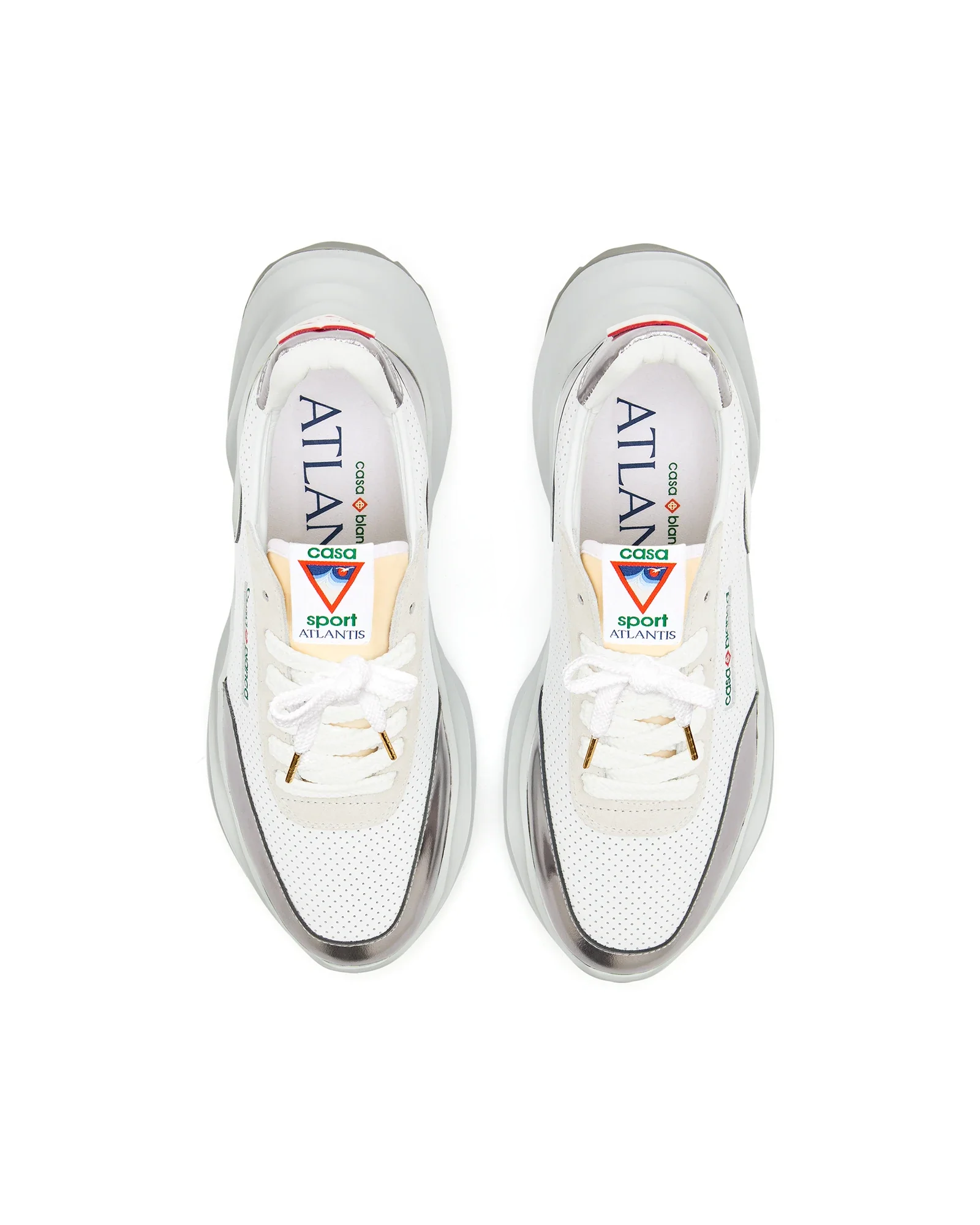 Women's Atlantis White & Chrome Sneaker