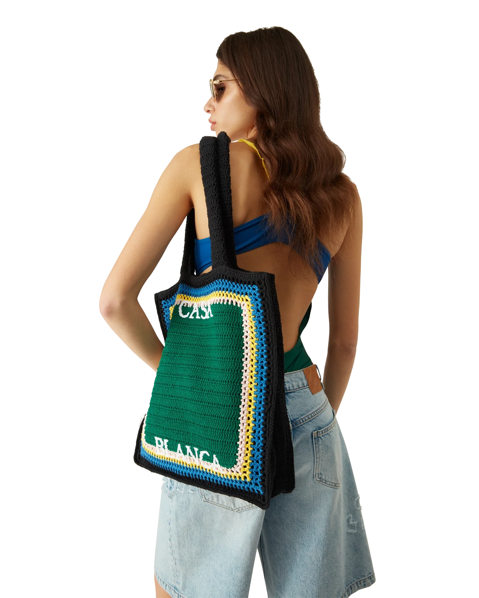 Stripe Crochet Bag