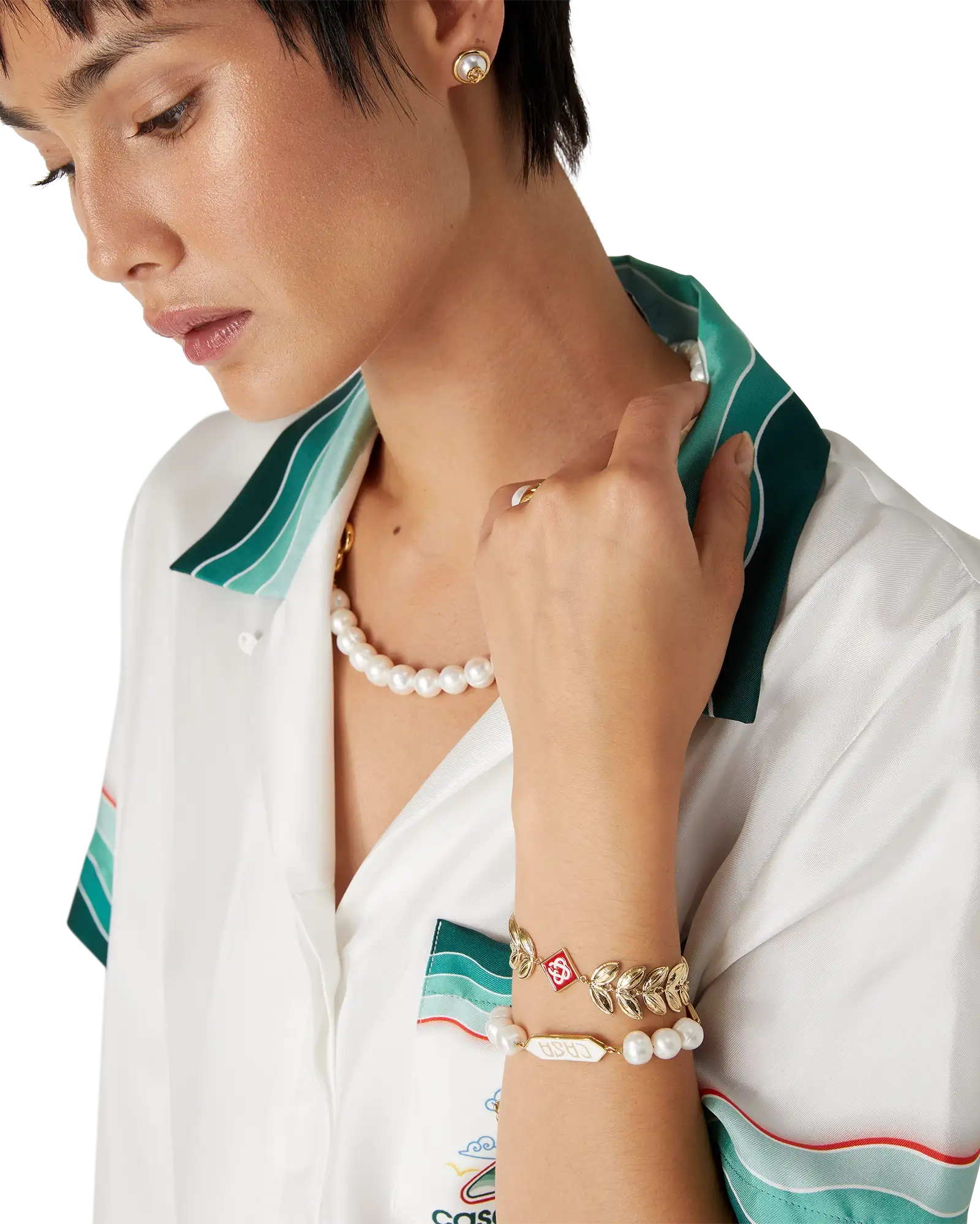 Gold Laurel Leaf Bracelet