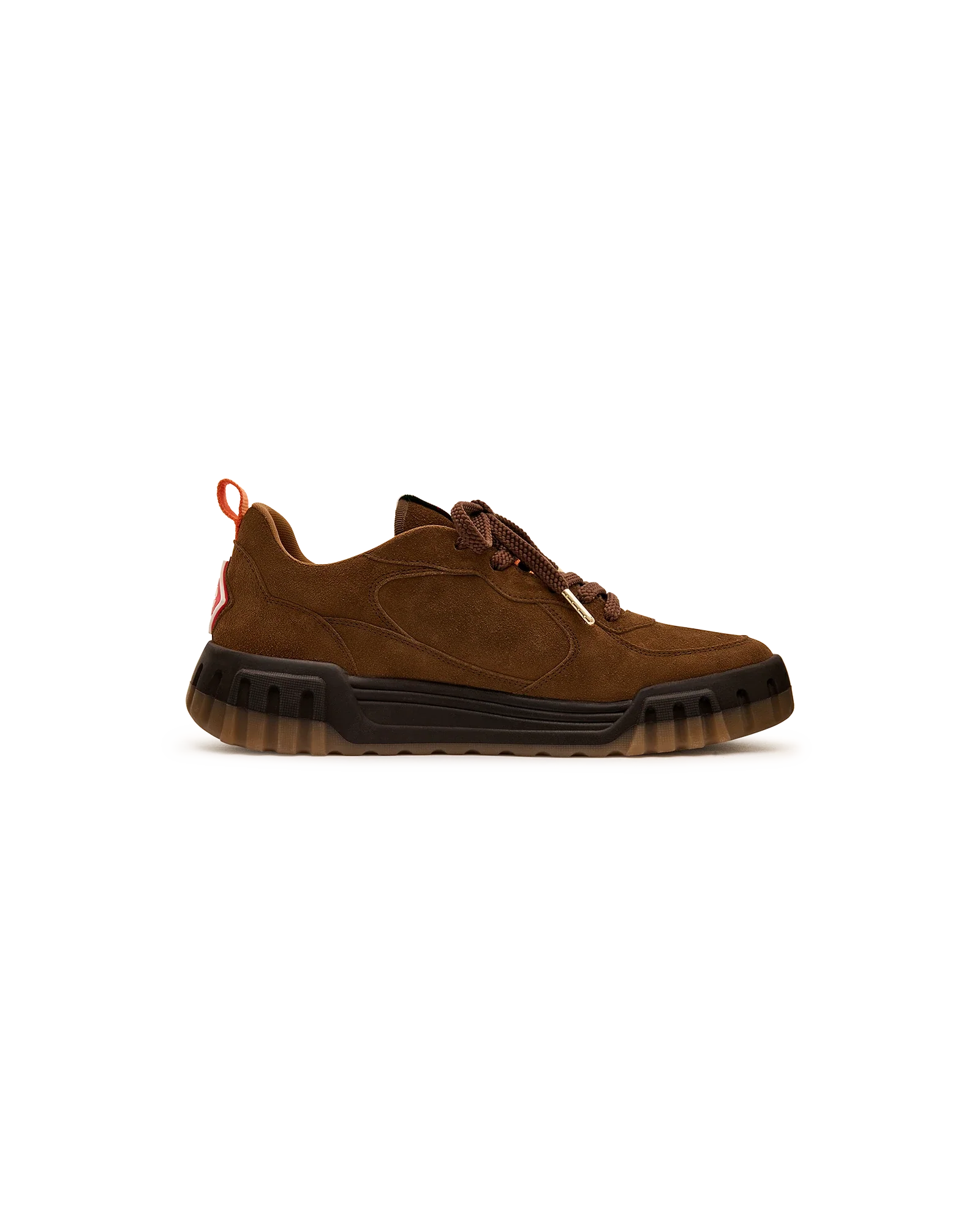 Women's Brown Suede Court Sneaker