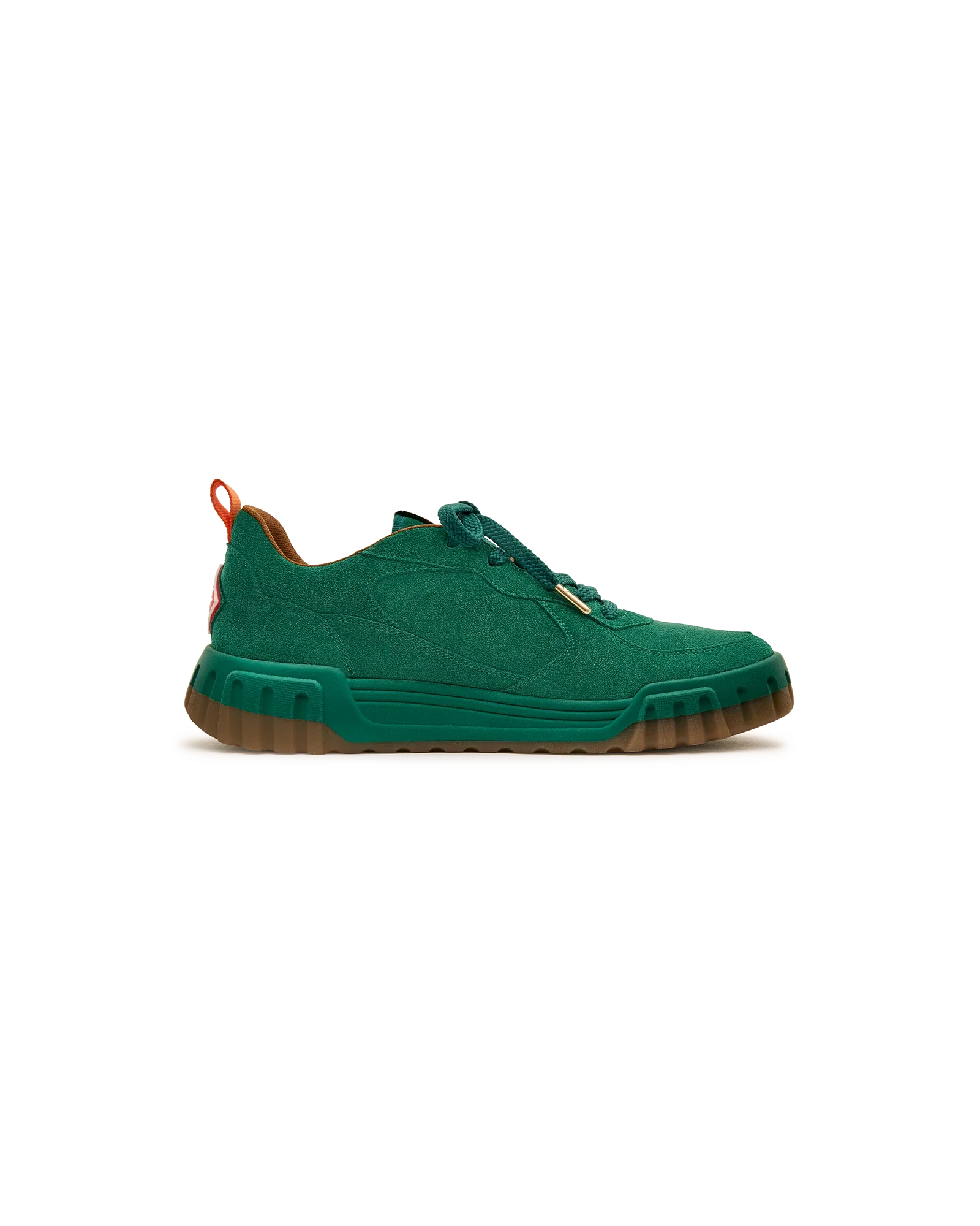 Women's Green Suede Court Sneaker