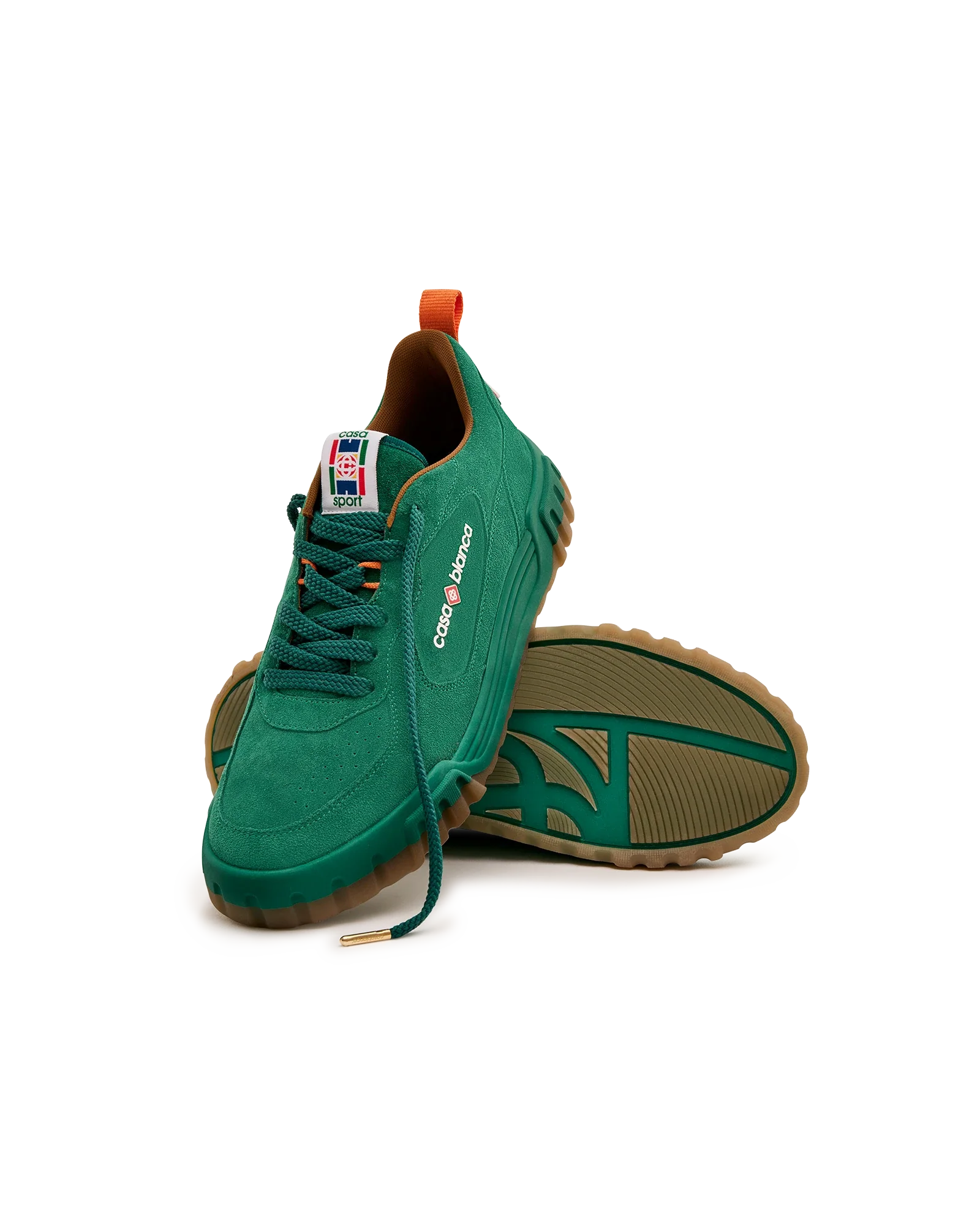 Women's Green Suede Court Sneaker