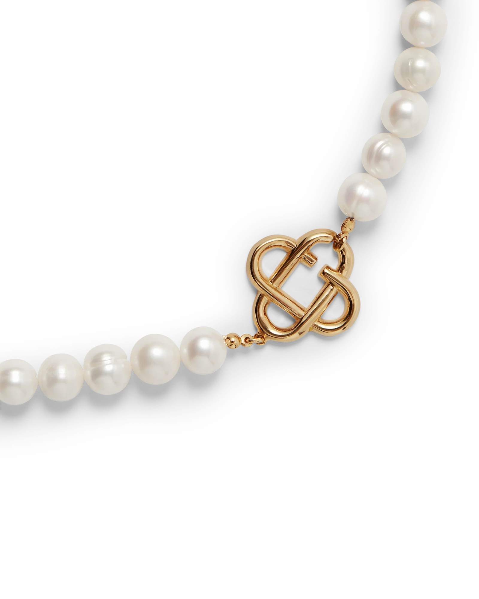 Medium Pearl Logo Necklace