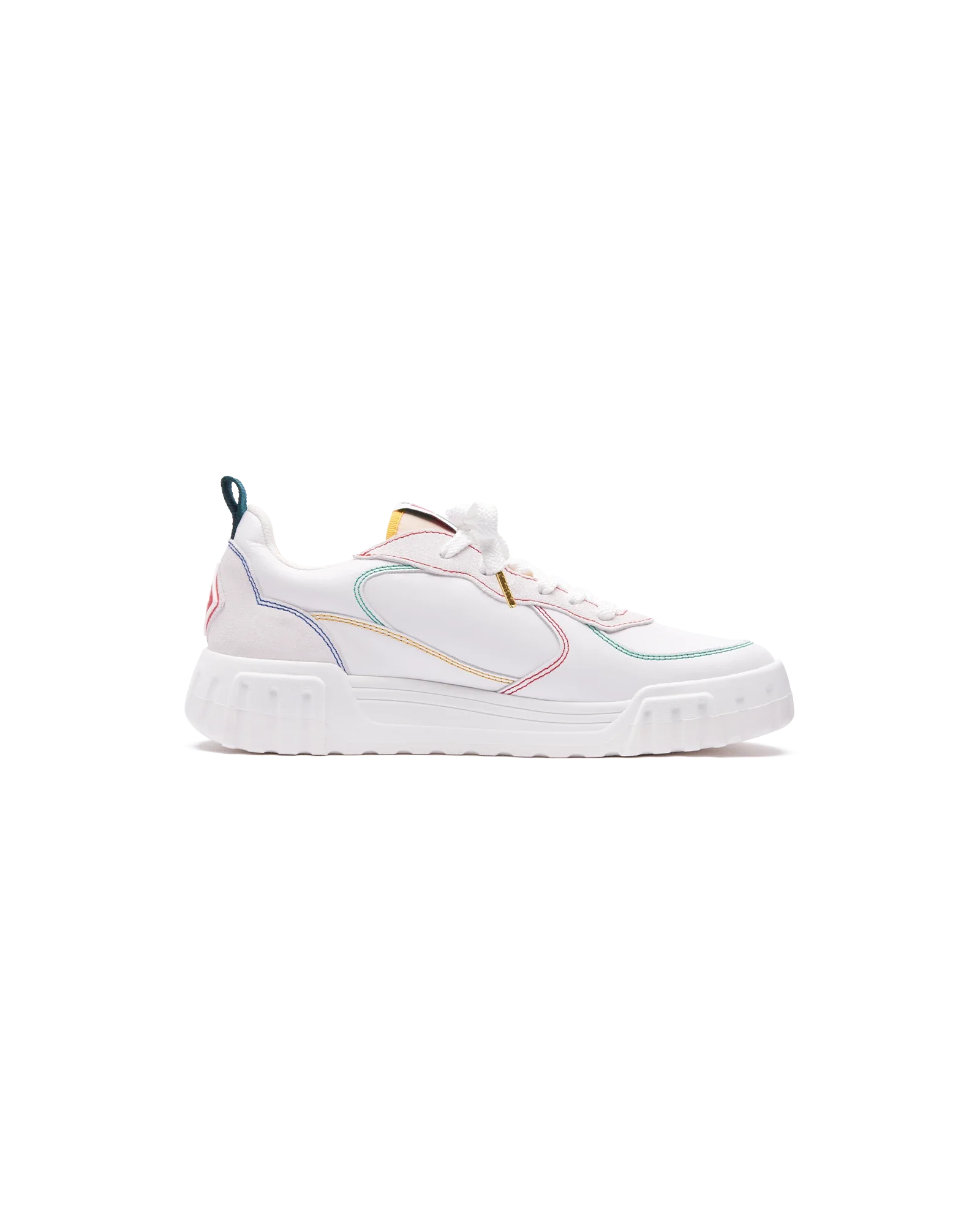 Men's Court White & Multicolour Sneakers