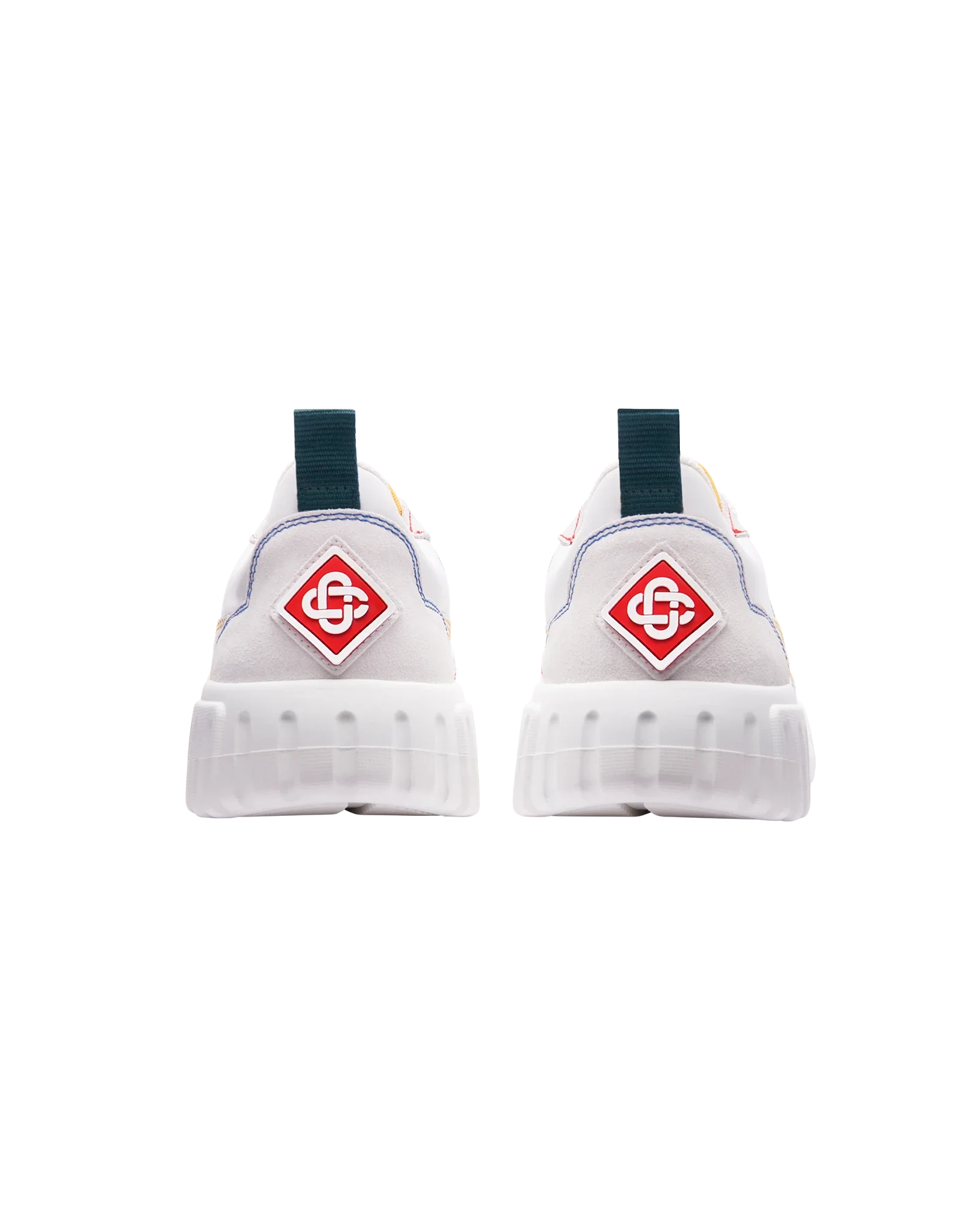 Men's Court White & Multicolour Sneakers
