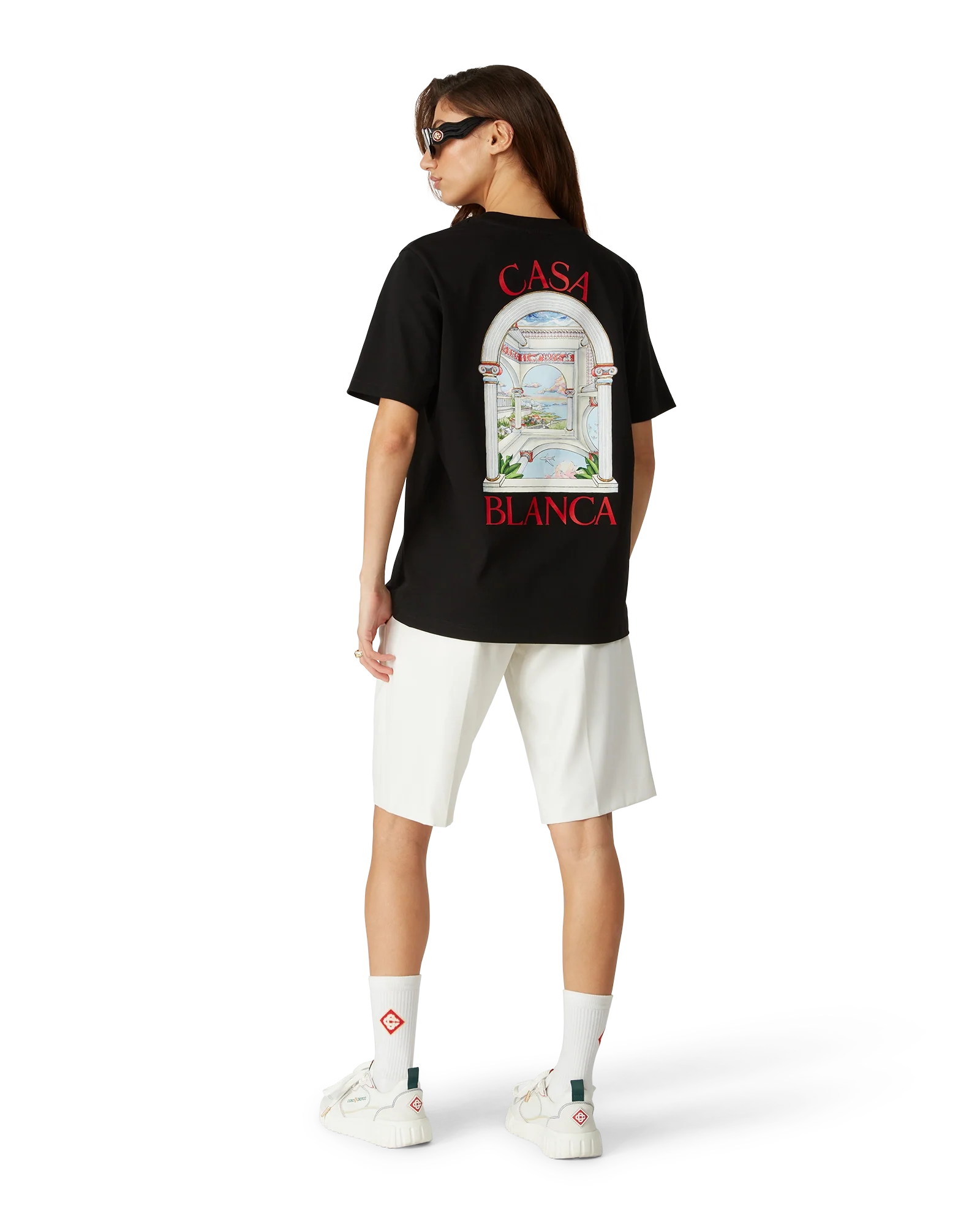 Women's Court White & Multicolour White Sneakers