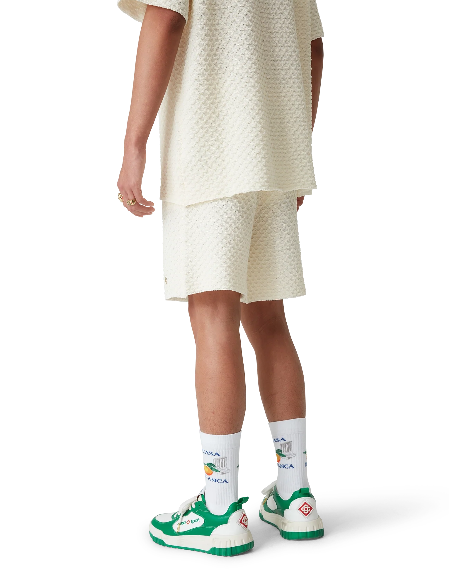 Men's Court Green & White Sneakers