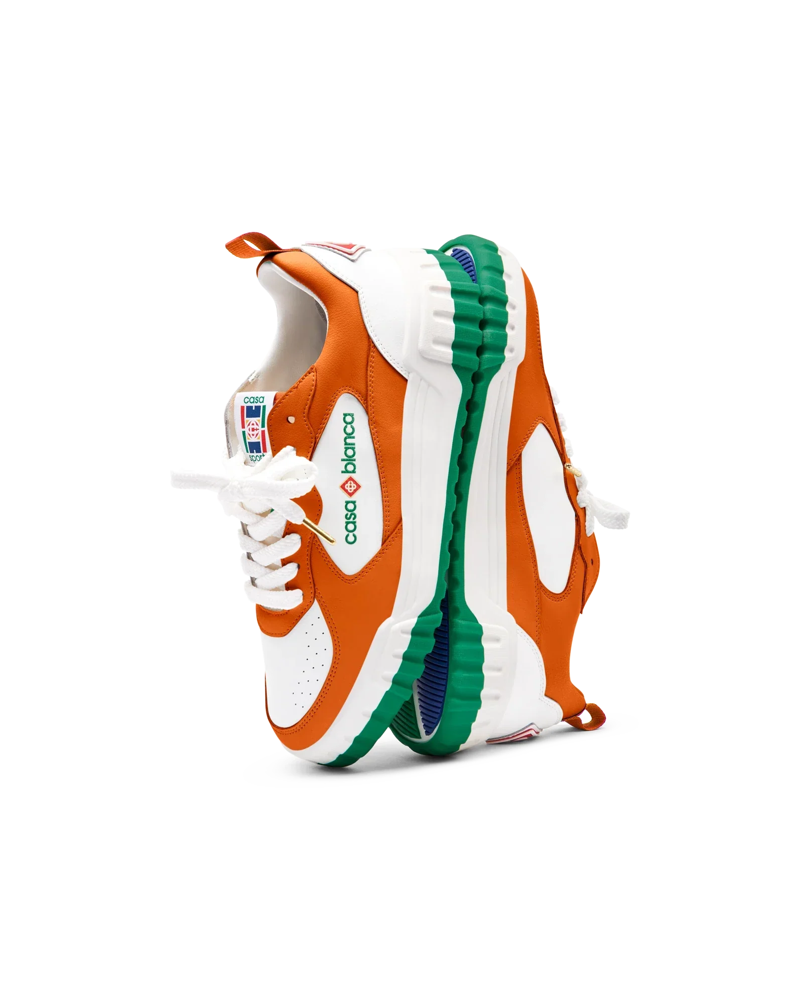 Women's Court Orange & White Sneaker