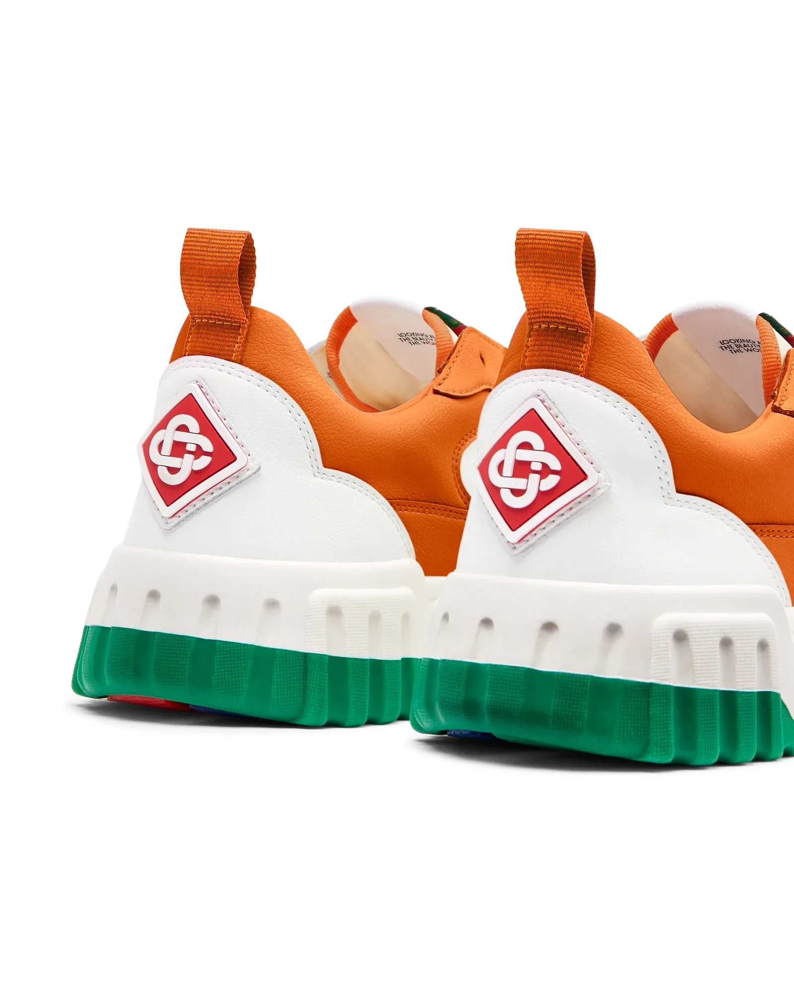 Women's Court Orange & White Sneaker